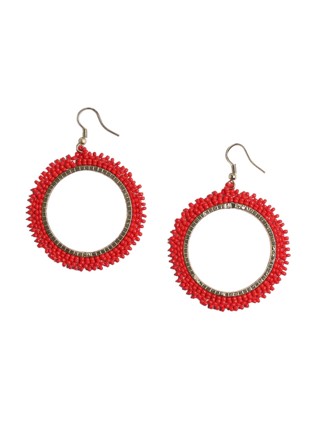 

STILSKII Circular Shaped Drop Earrings, Gold