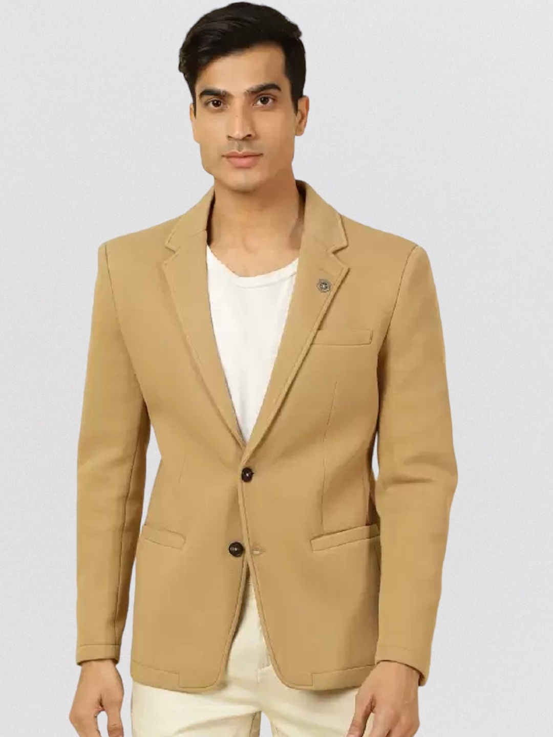 

Fort Collins Single Breasted Formal Blazer, Khaki