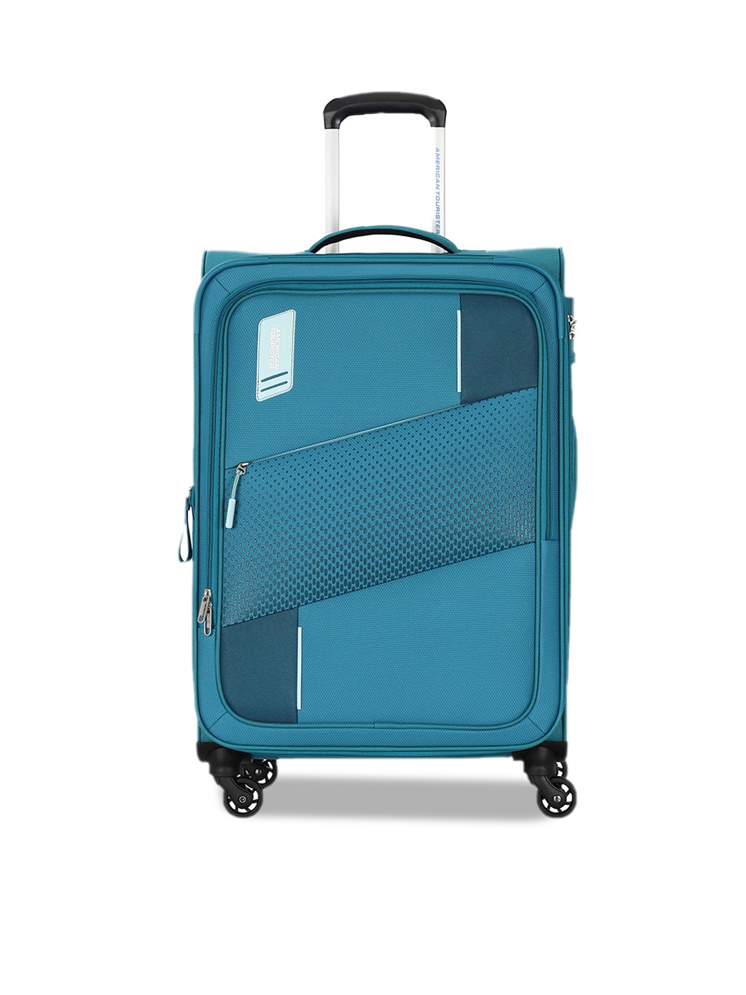 

AMERICAN TOURISTER Spruce Textured Soft-Sided Trolley Bag, Blue