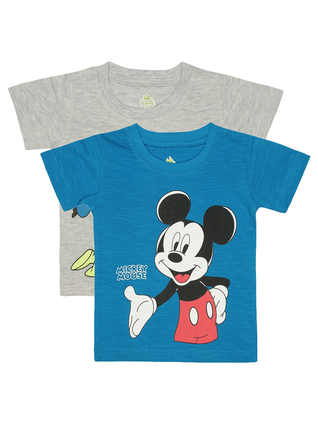

Bodycare Boys Pack of 2 Mickey Mouse Printed Cotton T-shirt, Blue