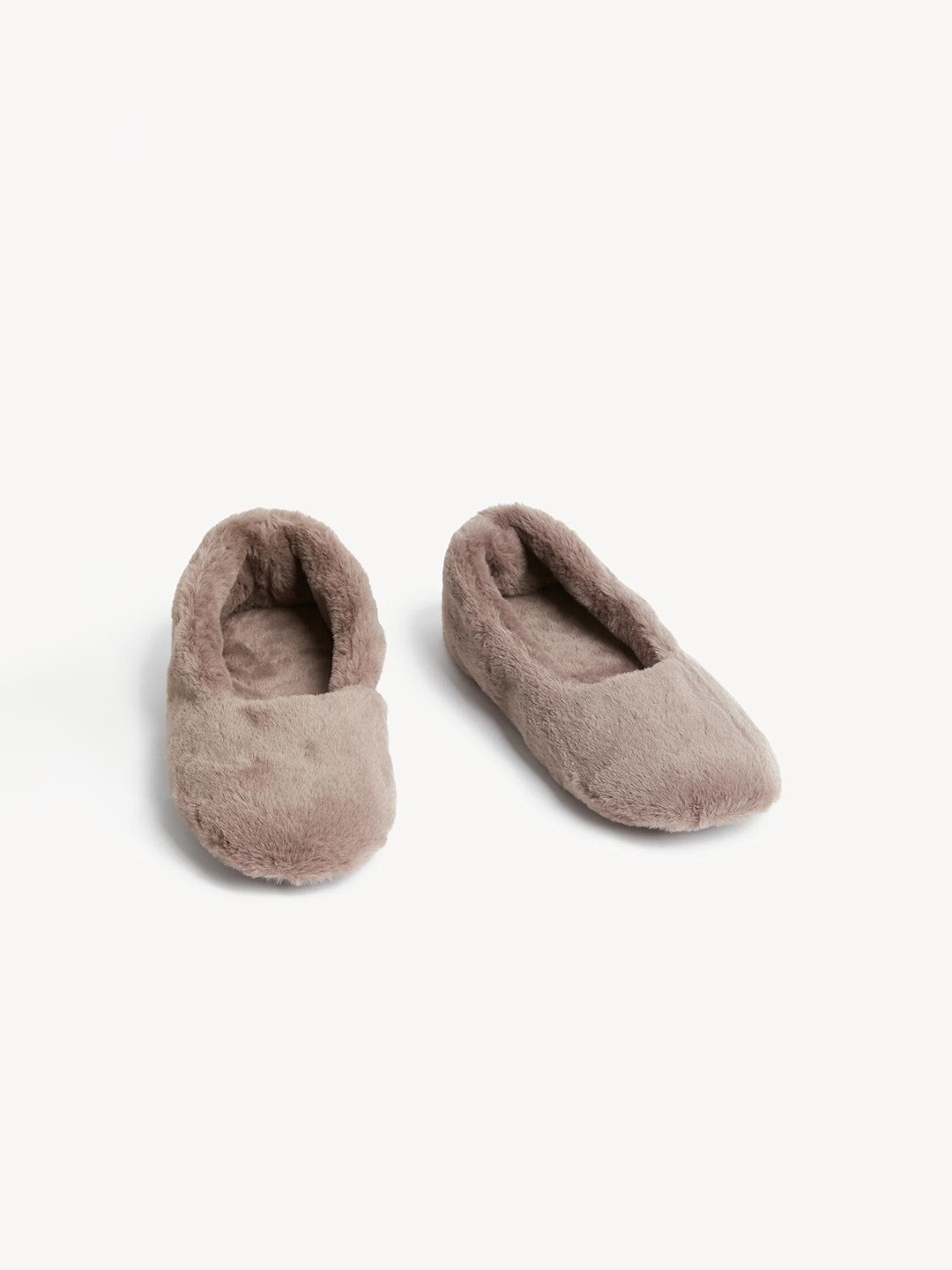 

Marks & Spencer Women Self Design Fur Room Slippers, Brown