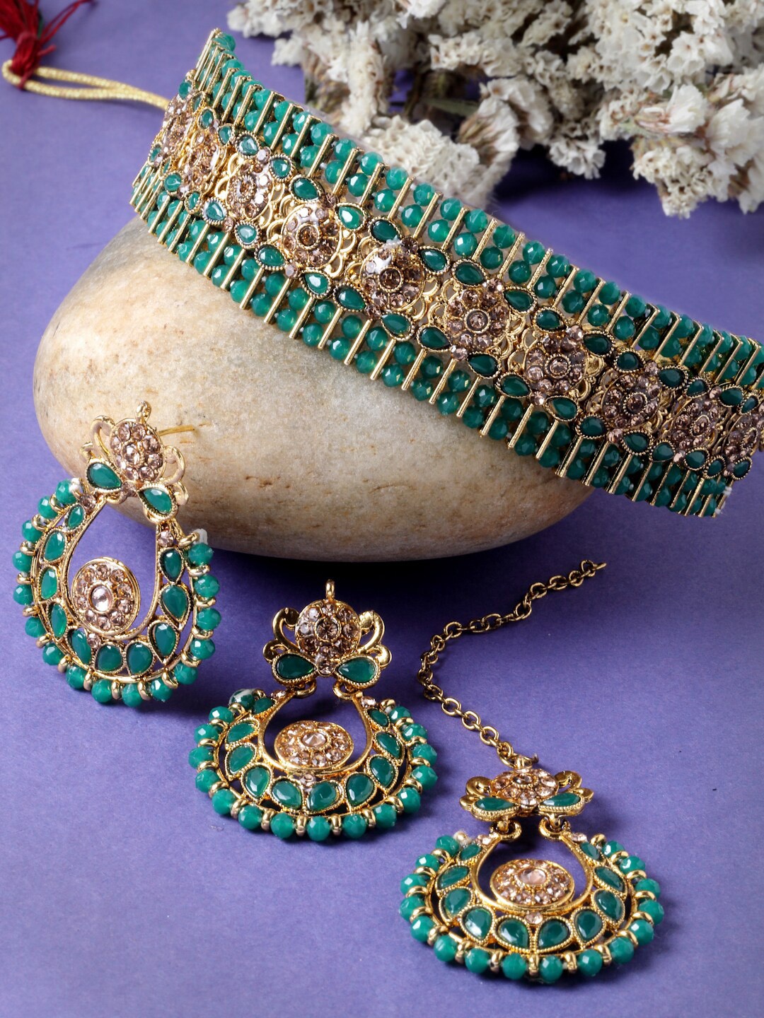 

Sukkhi Gold Plated & Kundan Jewellery Set