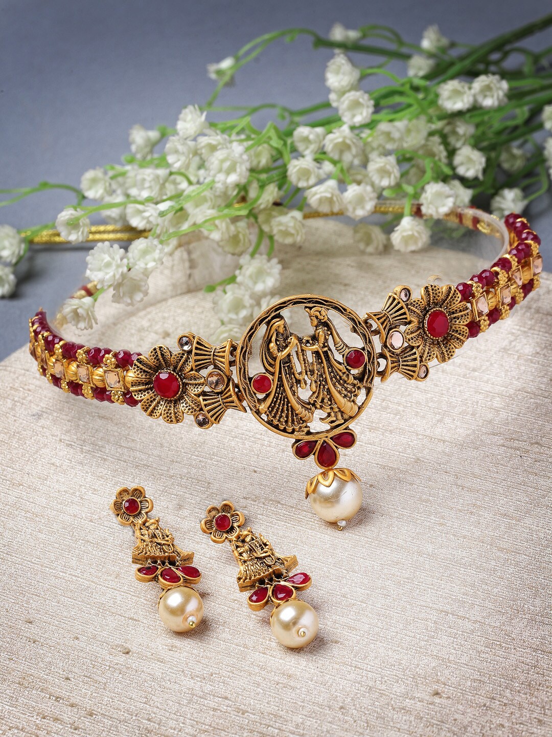 

Sukkhi Gold Plated & Stone Studded Jewellery Set