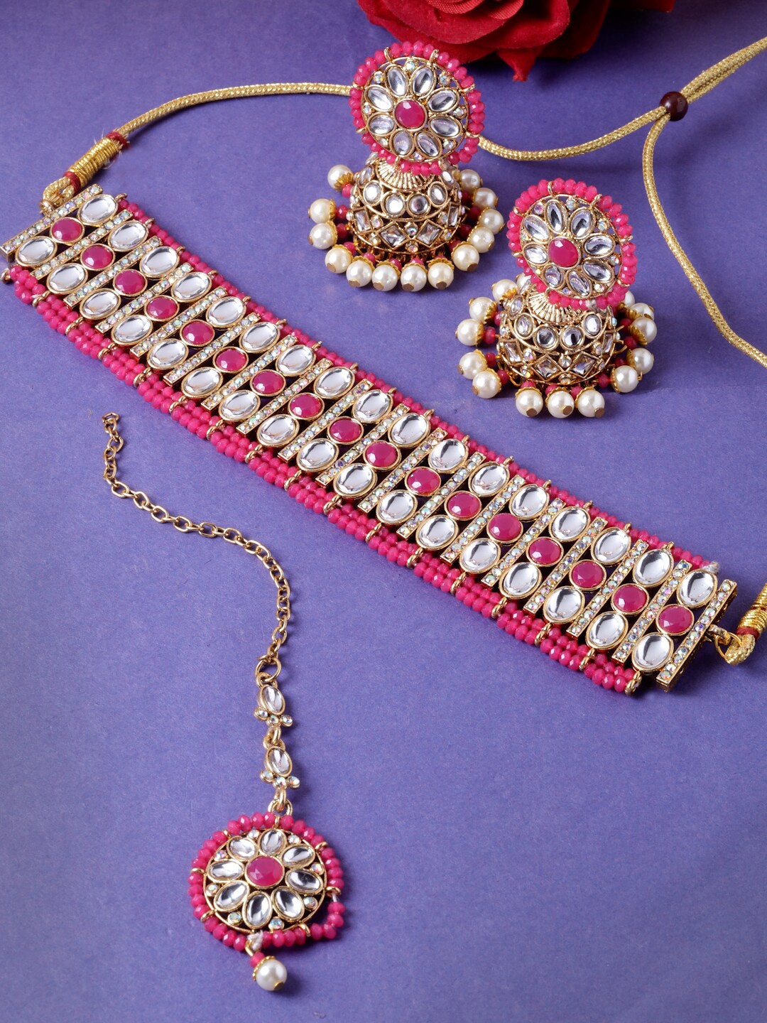 

Sukkhi Gold Plated & Kundan Studded Jewellery Set