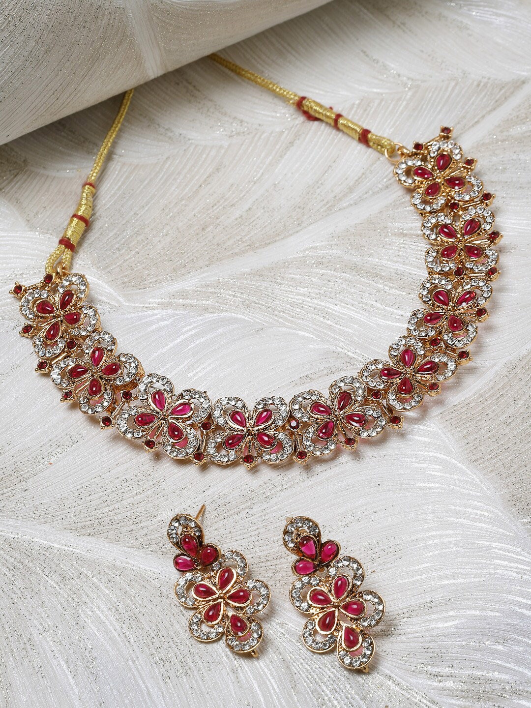 

Sukkhi Gold-Plated Stones-Studded Jewellery Set