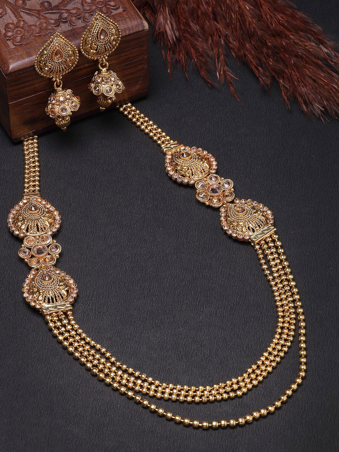 

Sukkhi Gold-Plated Kundan-Studded Jewellery Set