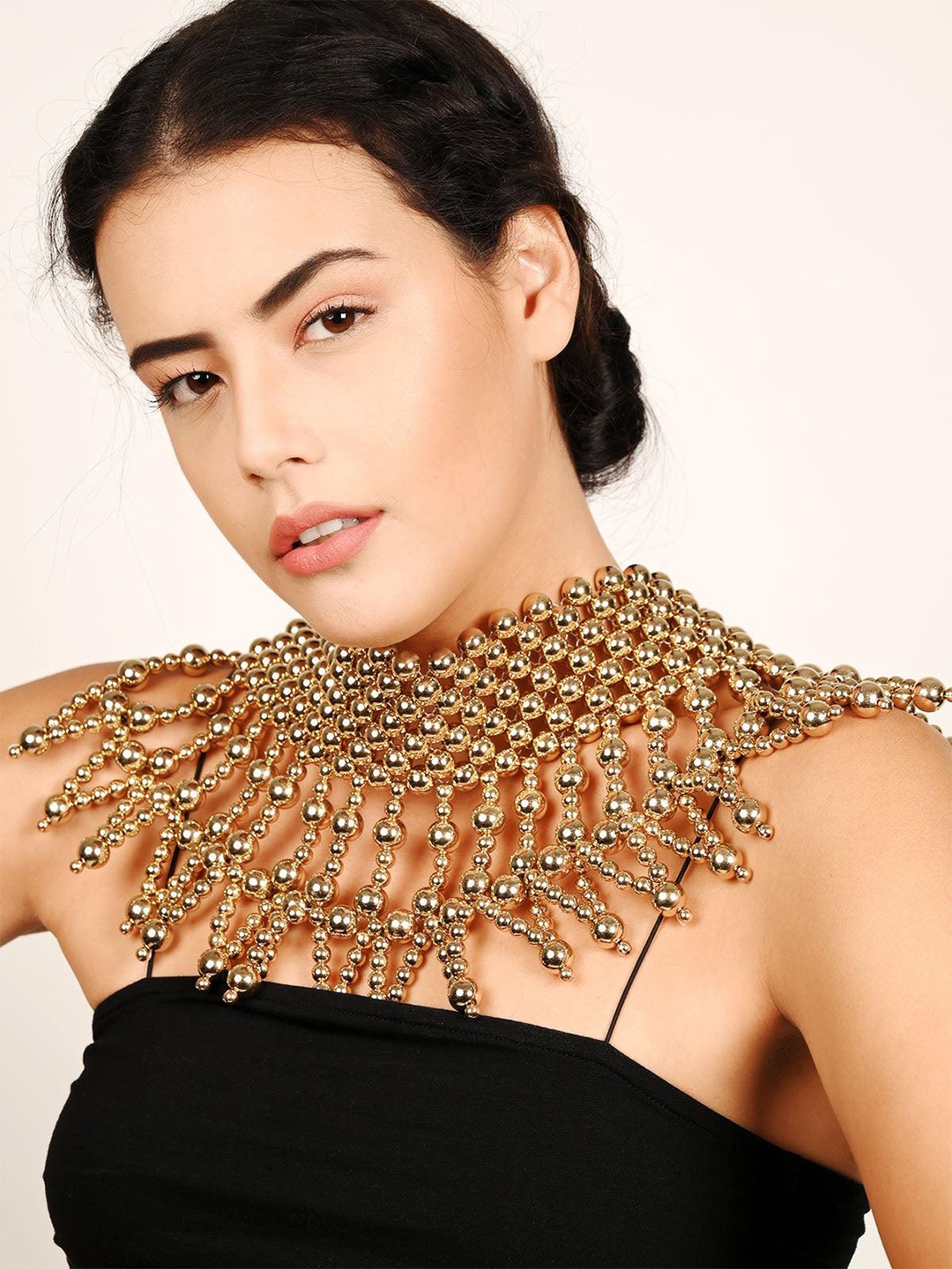 

ODETTE Gold-Plated Beaded Necklace