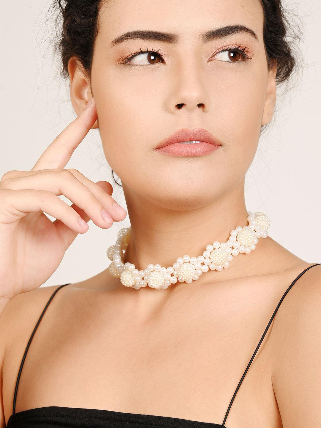 

ODETTE Silver-Plated Necklace, White