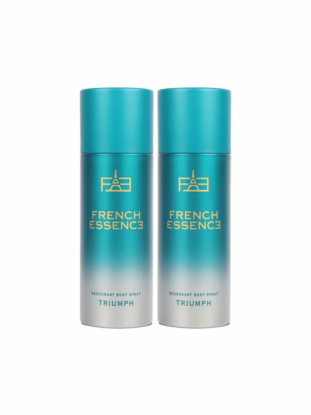 

FRENCH ESSENCE Set Of 2 Long Lasting Triumph Deodorants Body Spray - 150ml Each, Blue