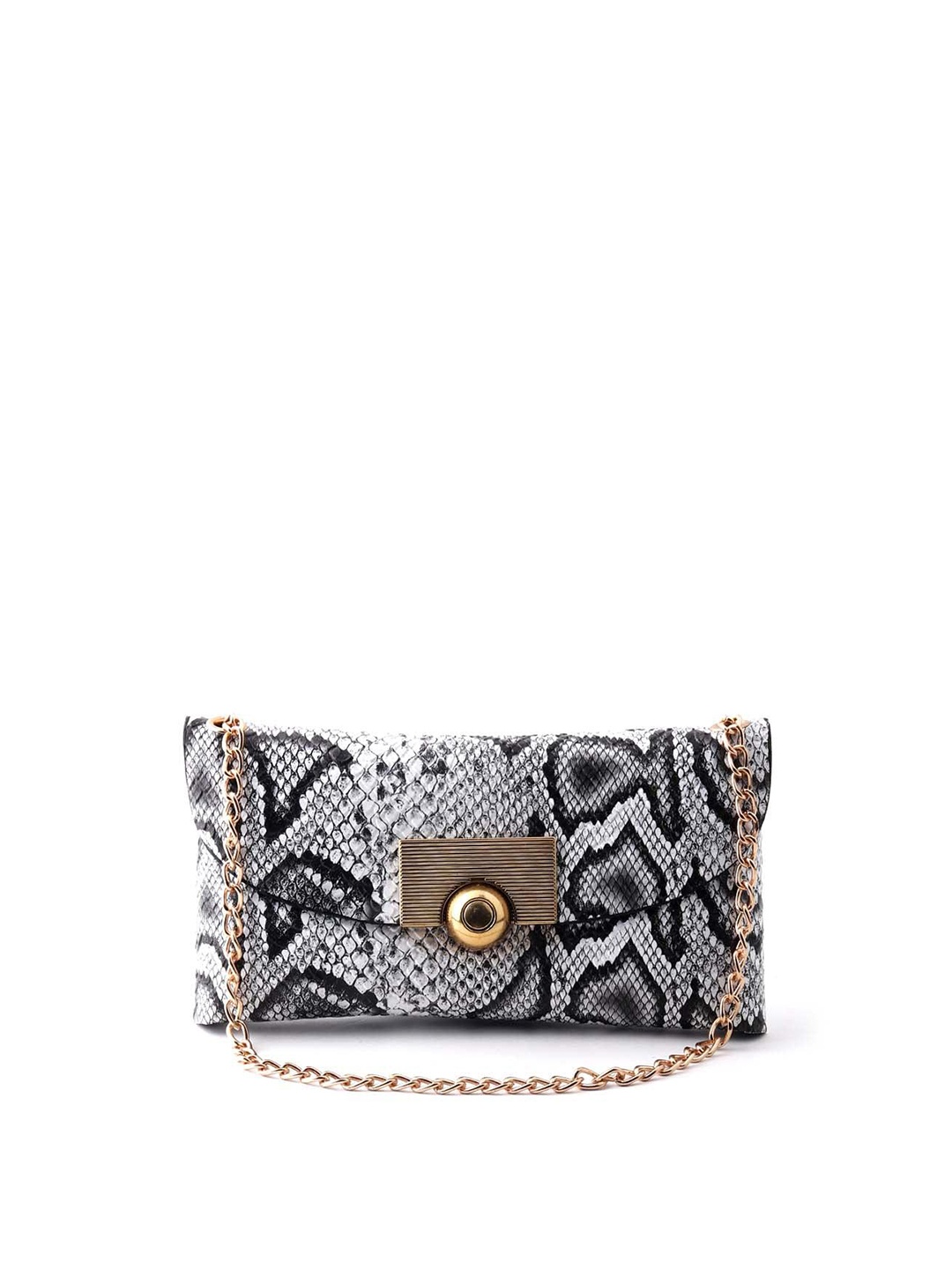 

ODETTE Women Textured Leather Belt Bag, White