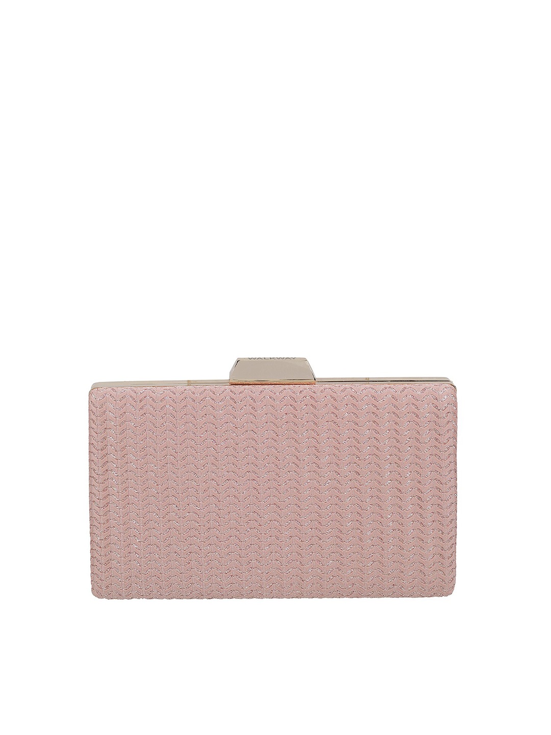 

WALKWAY by Metro Embellished Box Clutch, Peach