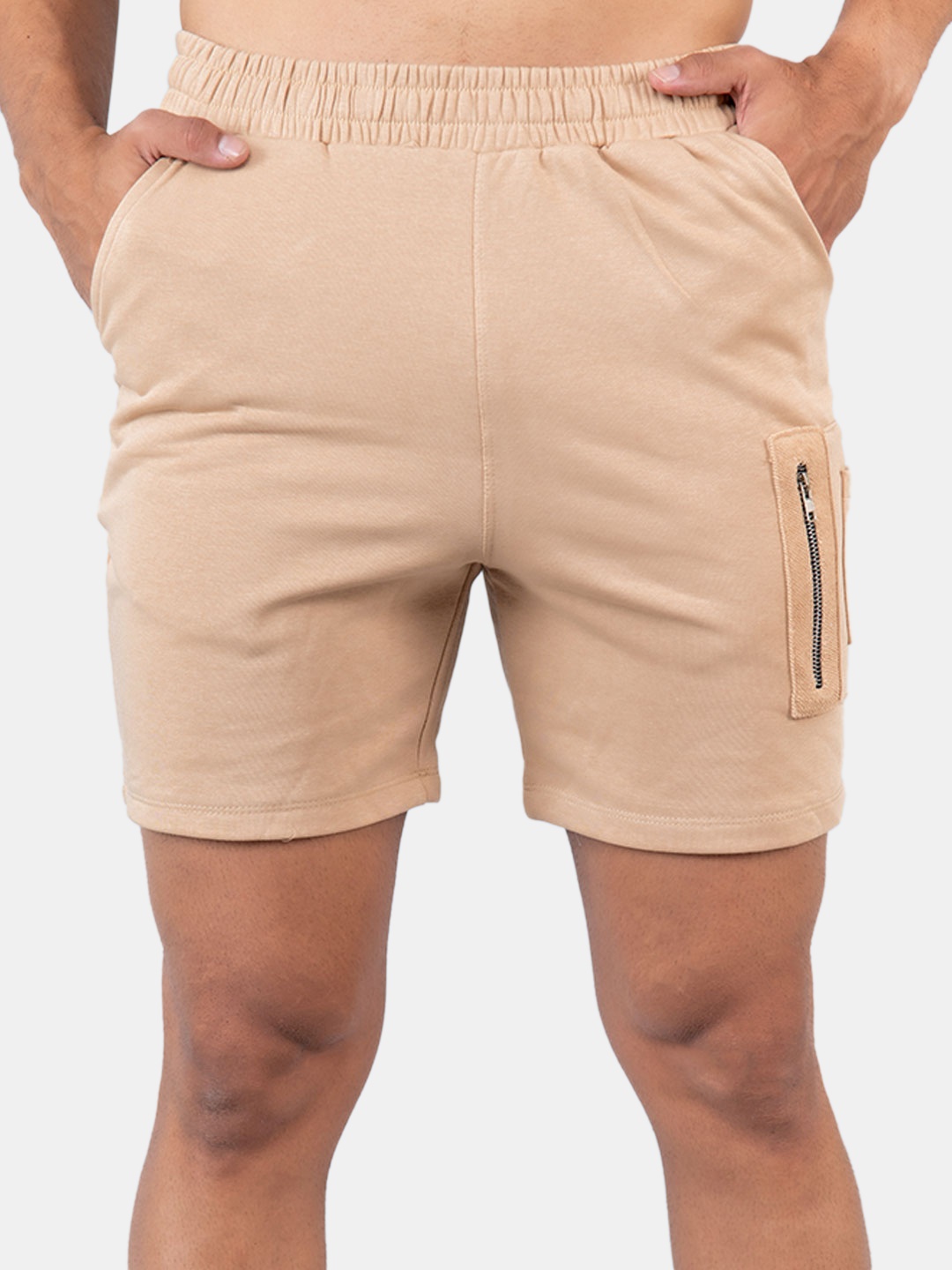 

Tistabene Men Mid-Rise Cotton Shorts, Beige