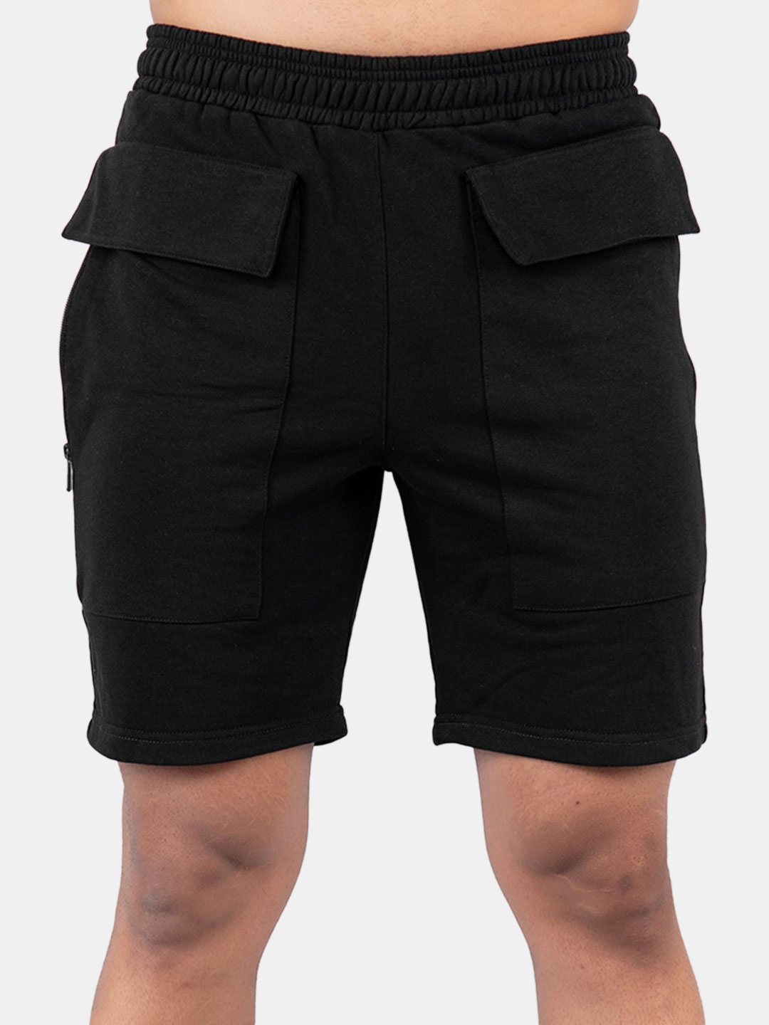 

Tistabene Men Mid-Rise Cotton Shorts, Black