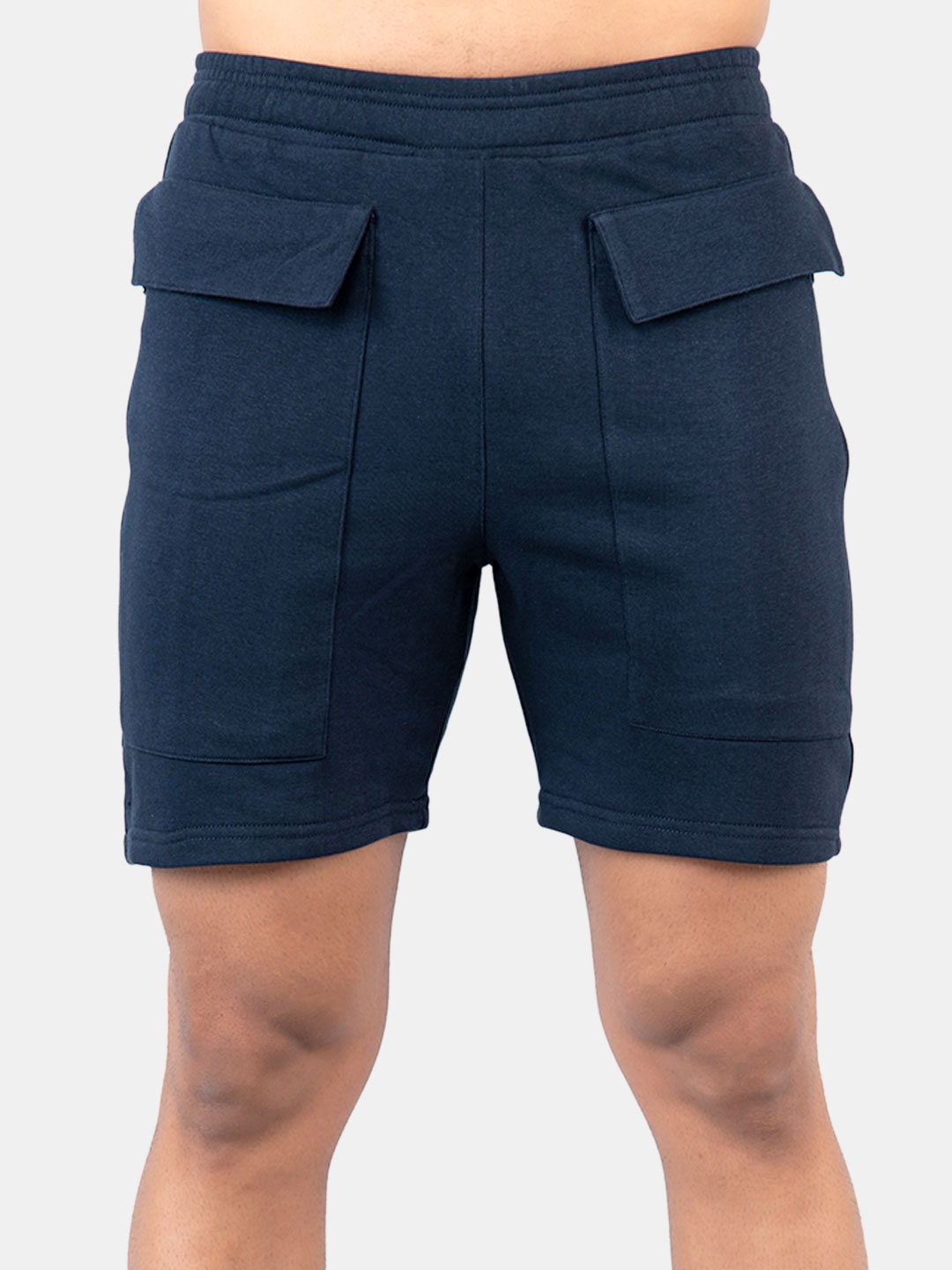 

Tistabene Men Mid-Rise Cotton Shorts, Navy blue