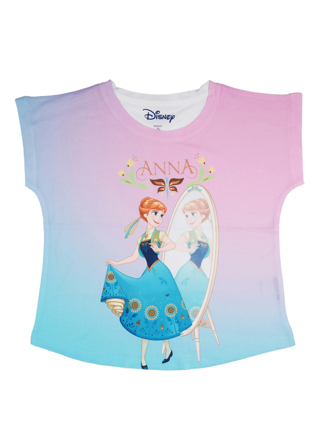 

Disney by Wear Your Mind Pink & Blue Printed Top