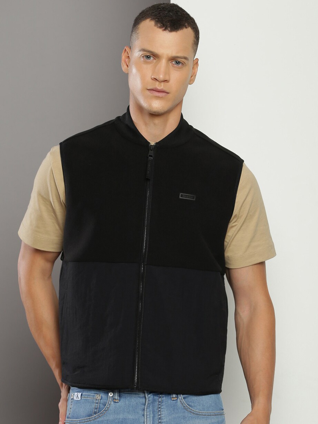 

Calvin Klein Jeans Front-Open Sweatshirt, Black
