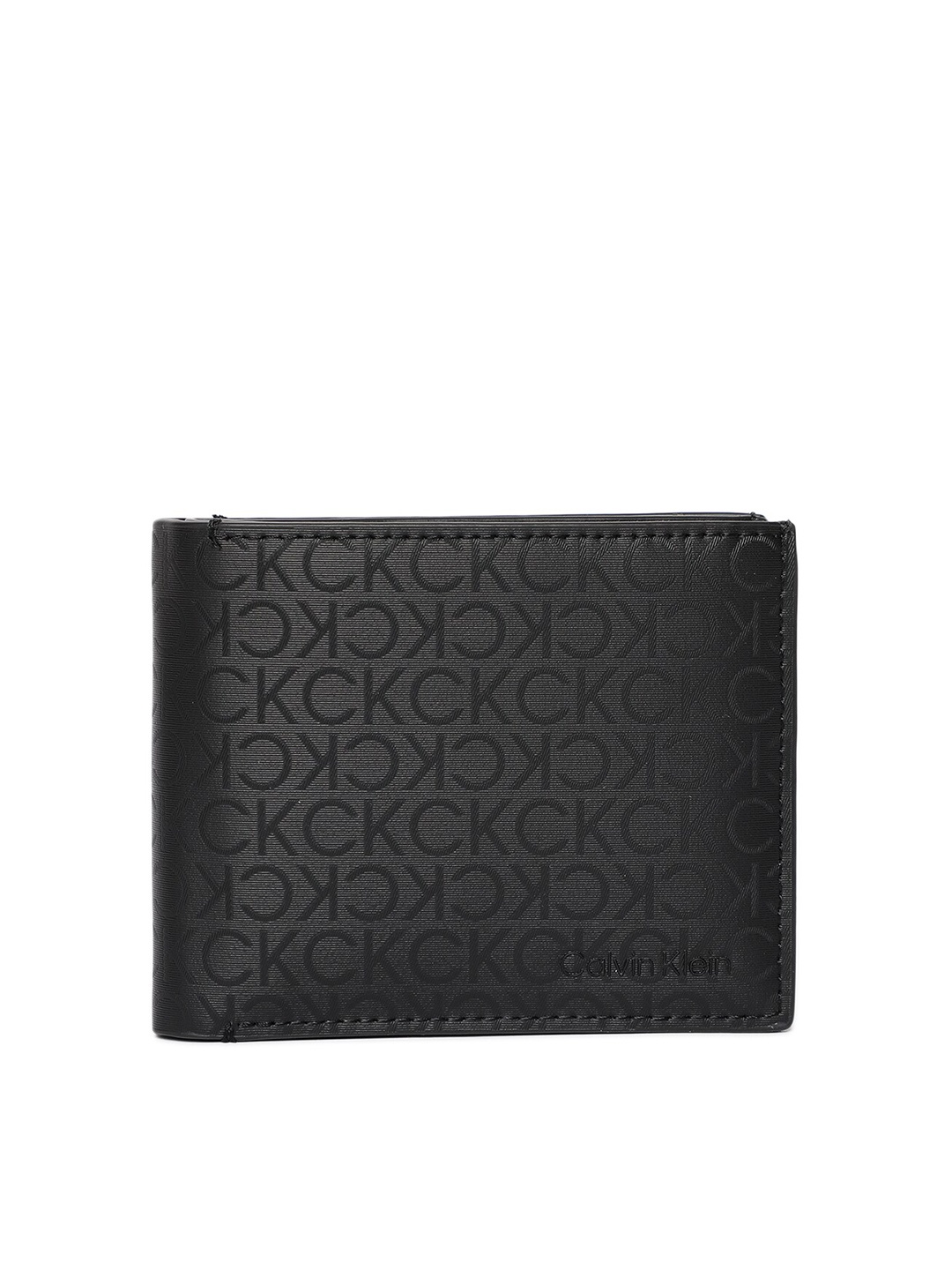 

Calvin Klein Printed Canvas Two Fold Wallet, Black