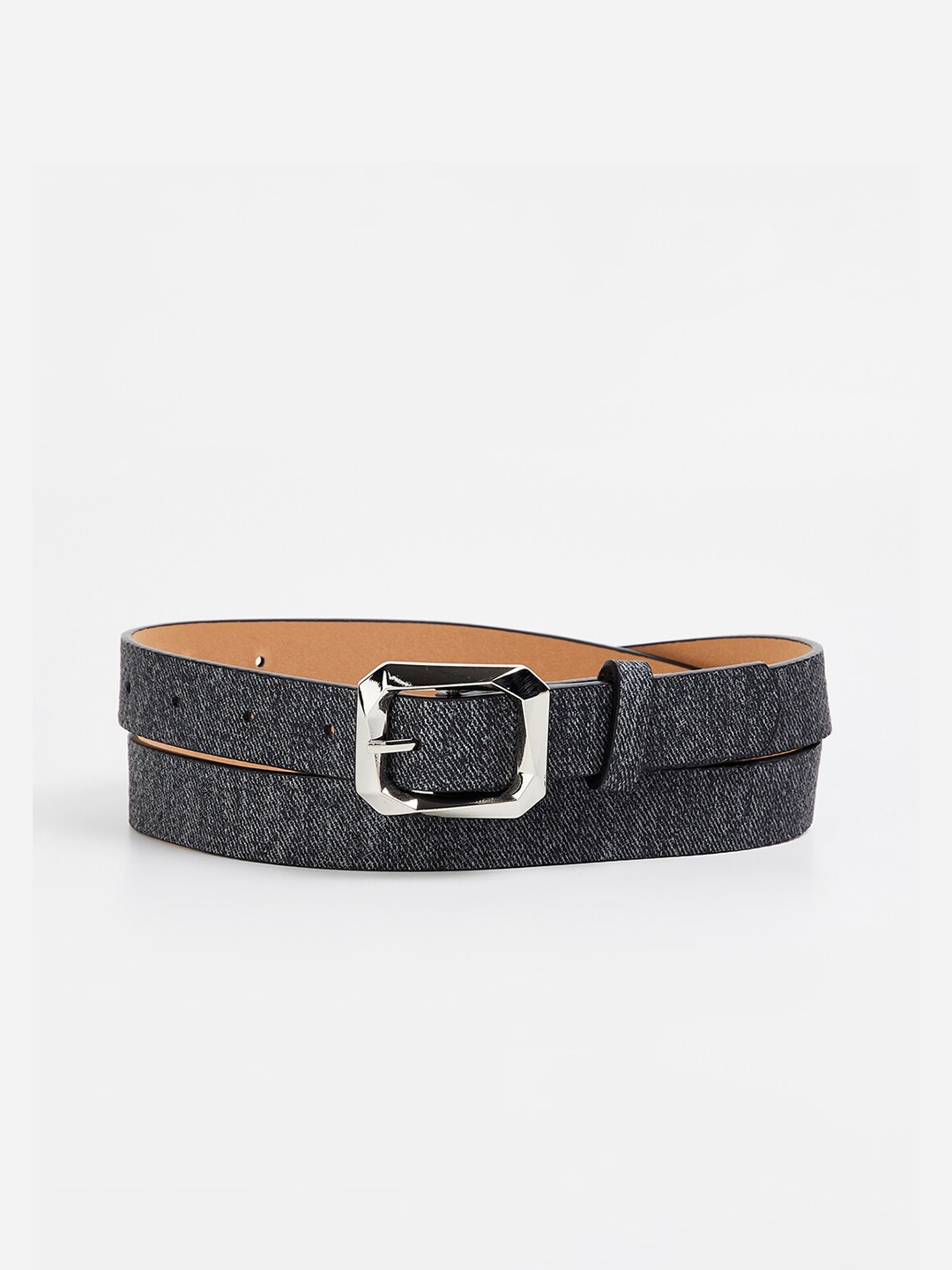 

Ginger by Lifestyle Women Textured Belt, Grey