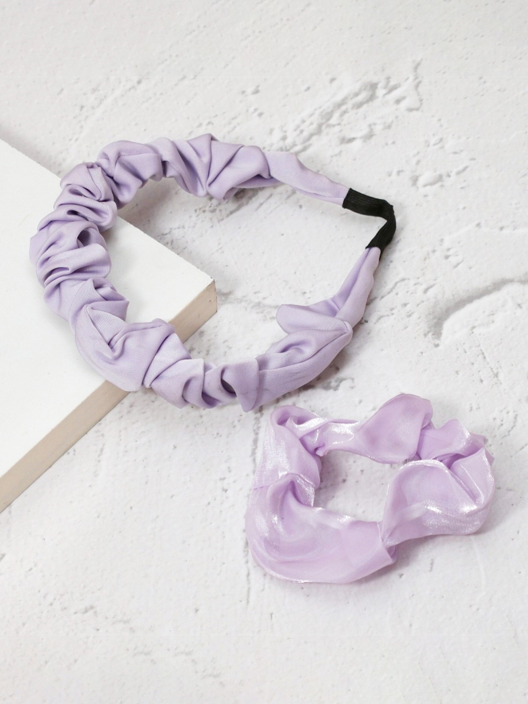 

Yellow Bee Girls Set of 2 Hair Accessory Set, Purple