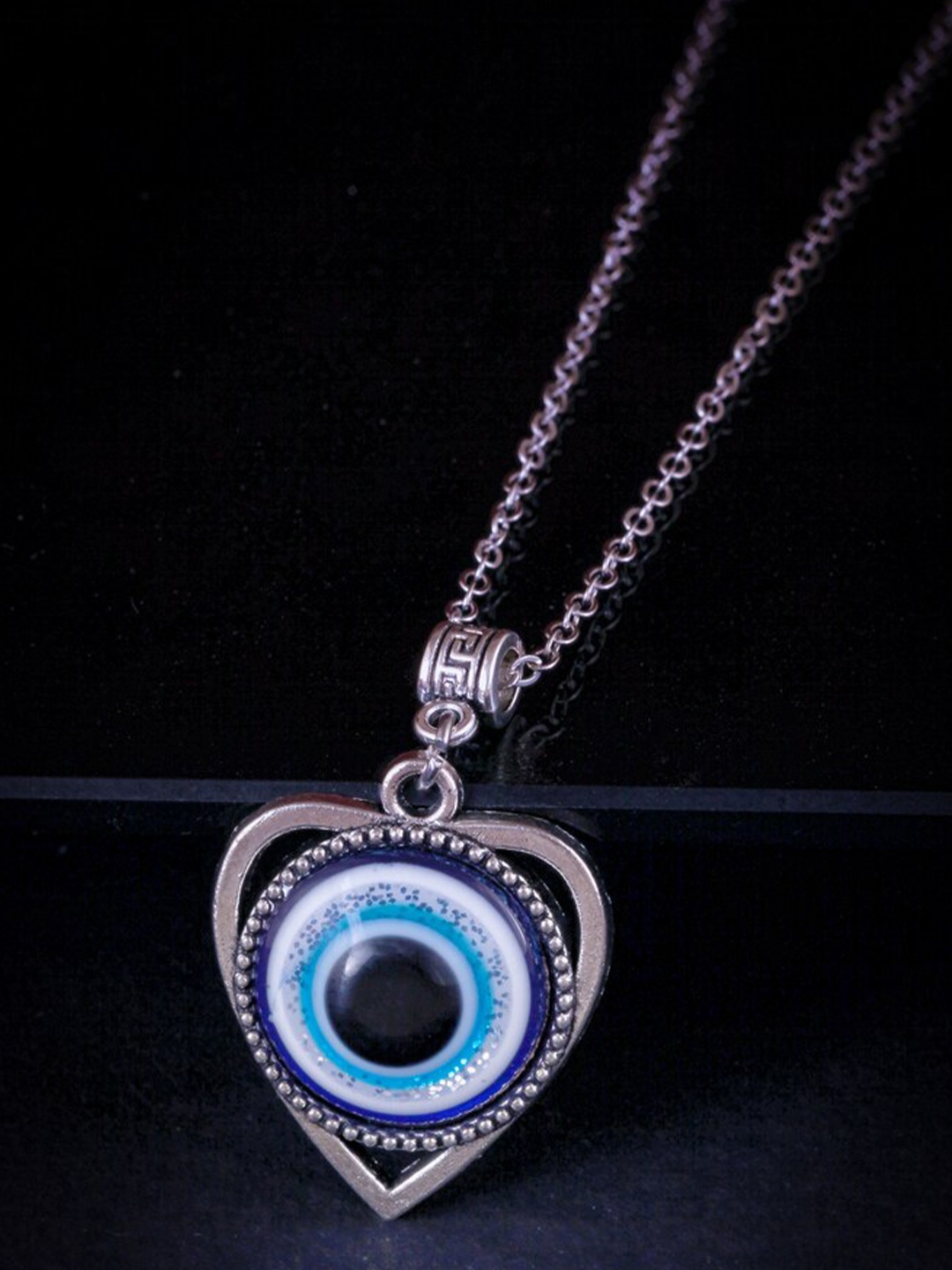 

MEENAZ Men Silver-Plated Evil Eye Antique Necklace