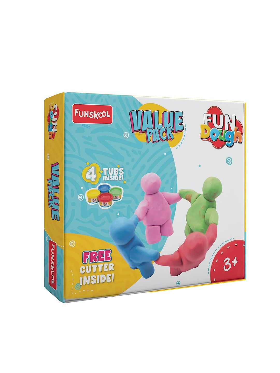 

Fun Dough 4 Tubs Value Pack for 3+Years, Multi