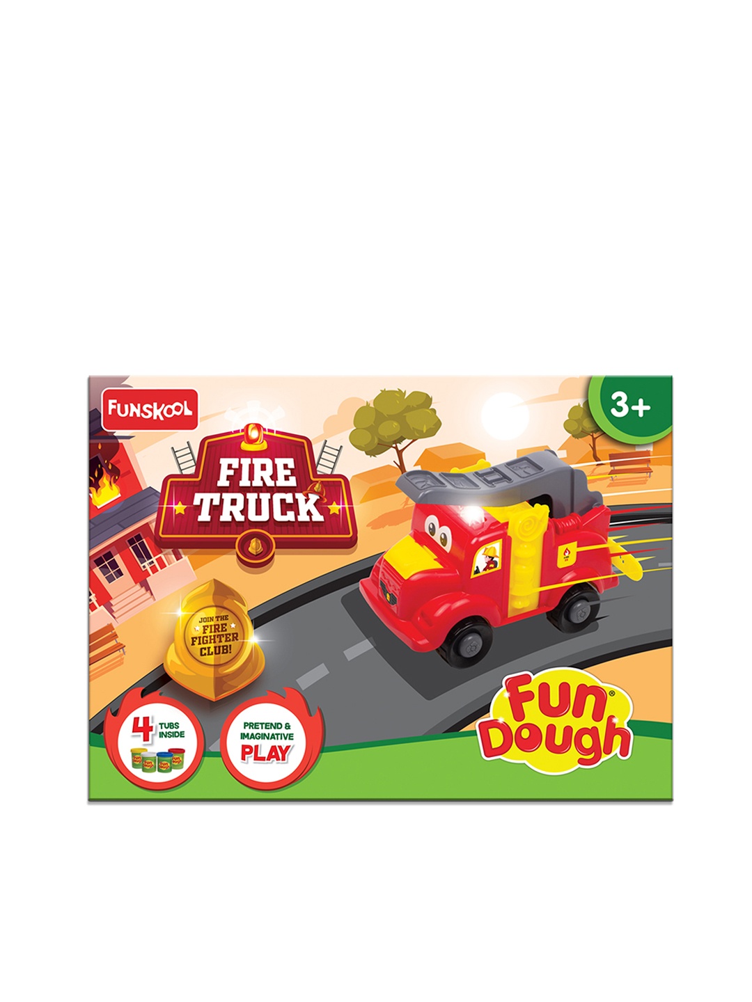 

Fun Dough Fire Truck for 3+Years - 4 Tubs, Multi