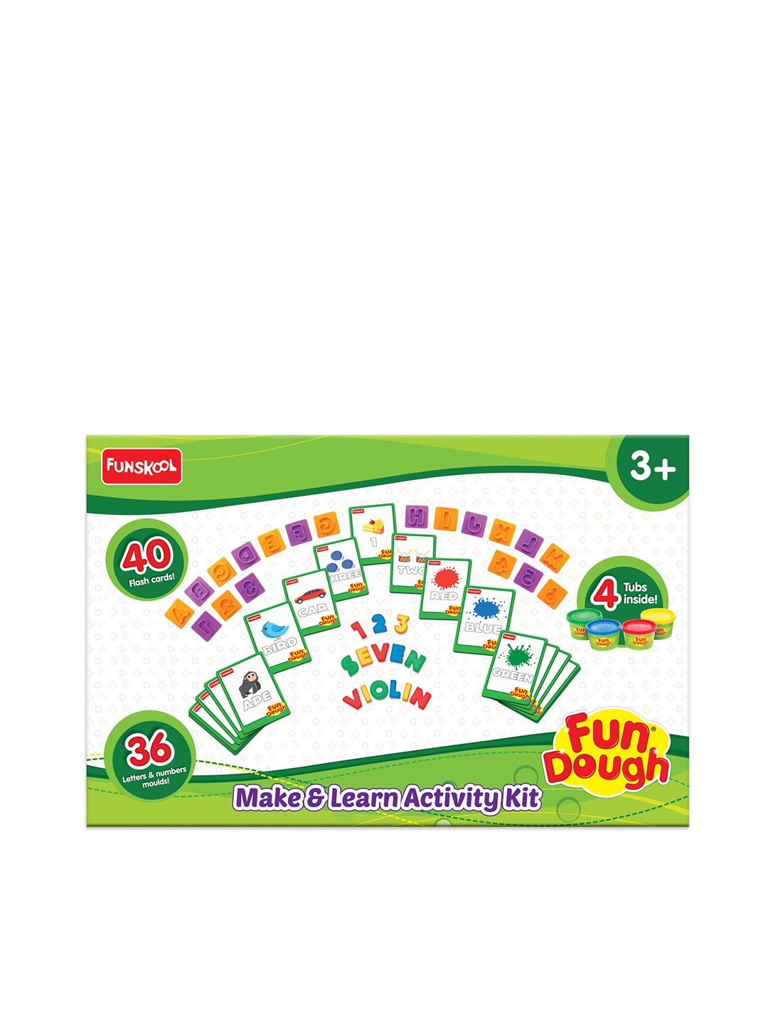 

Fun Dough Make & Learn Activity Kit for 3+Years, Multi