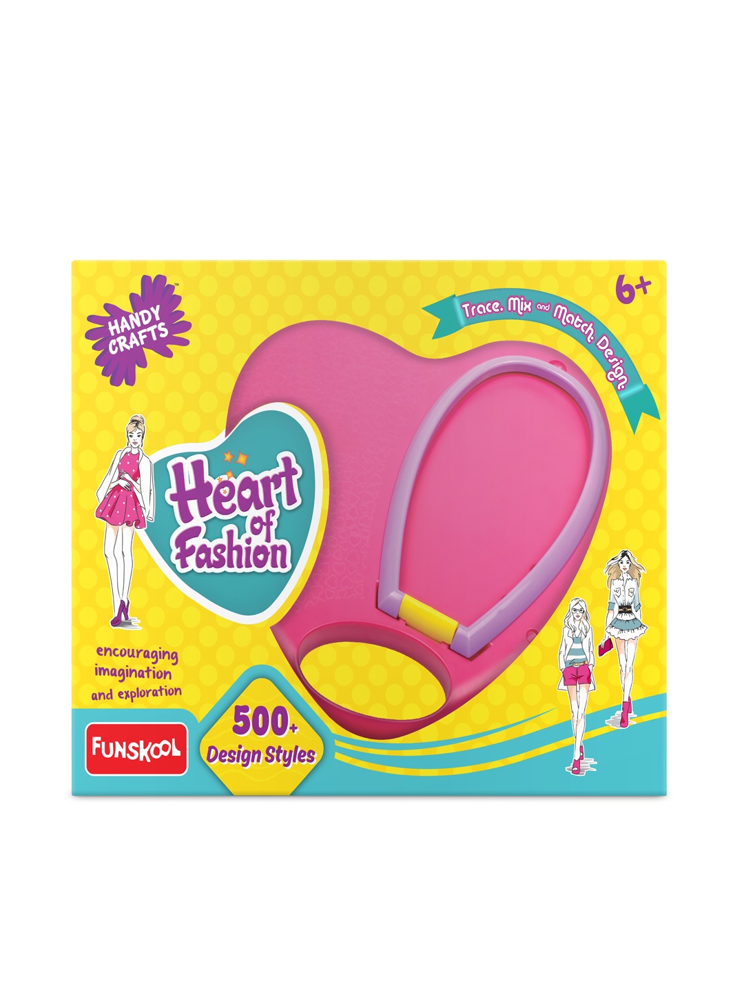 

Handycrafts Heart Of Fashion with 500+ Design Styles for 6+Years, Multi