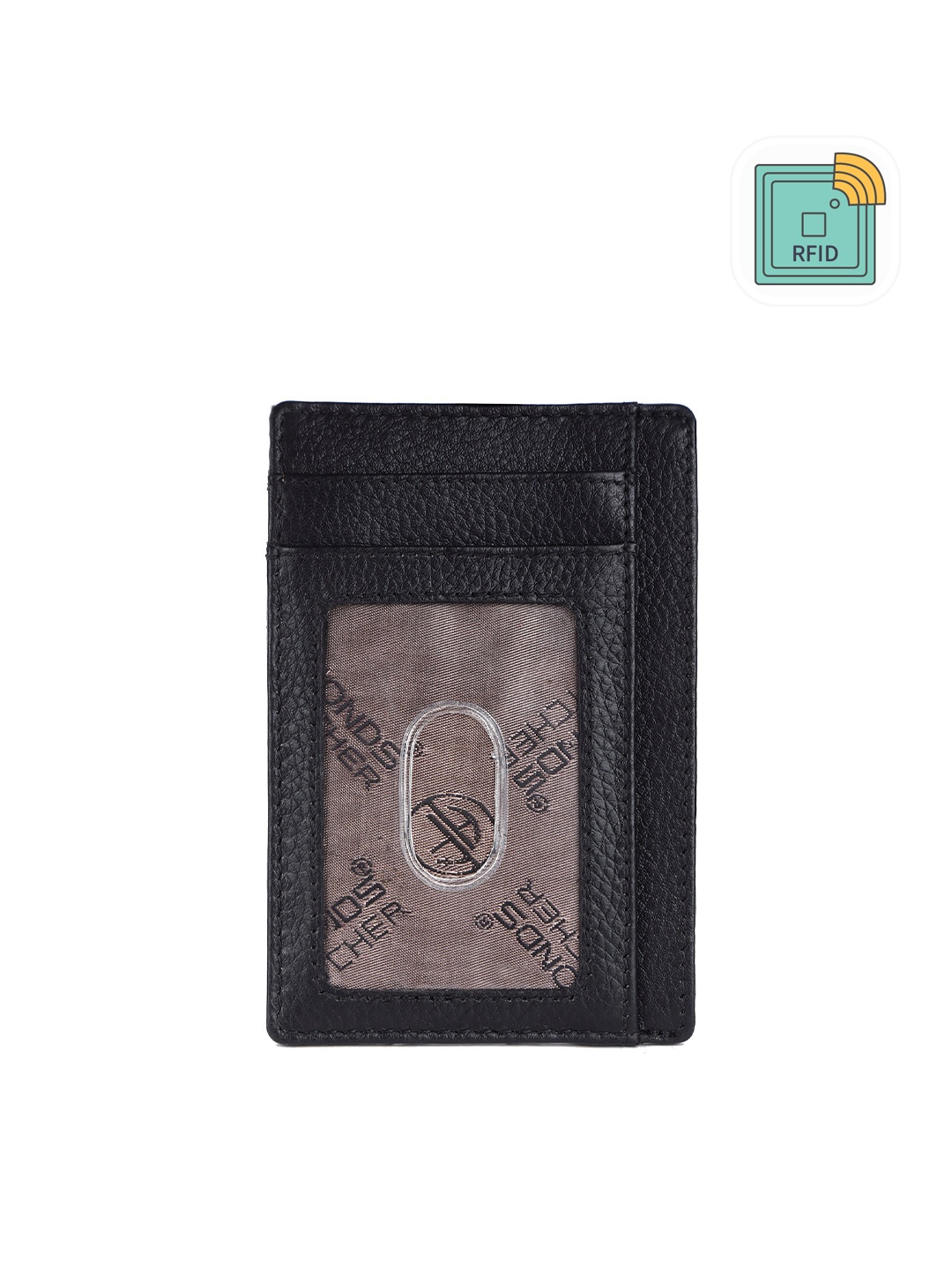 

HAMMONDS FLYCATCHER Men Leather RFID Protected Water Resistance Card Holder, Black