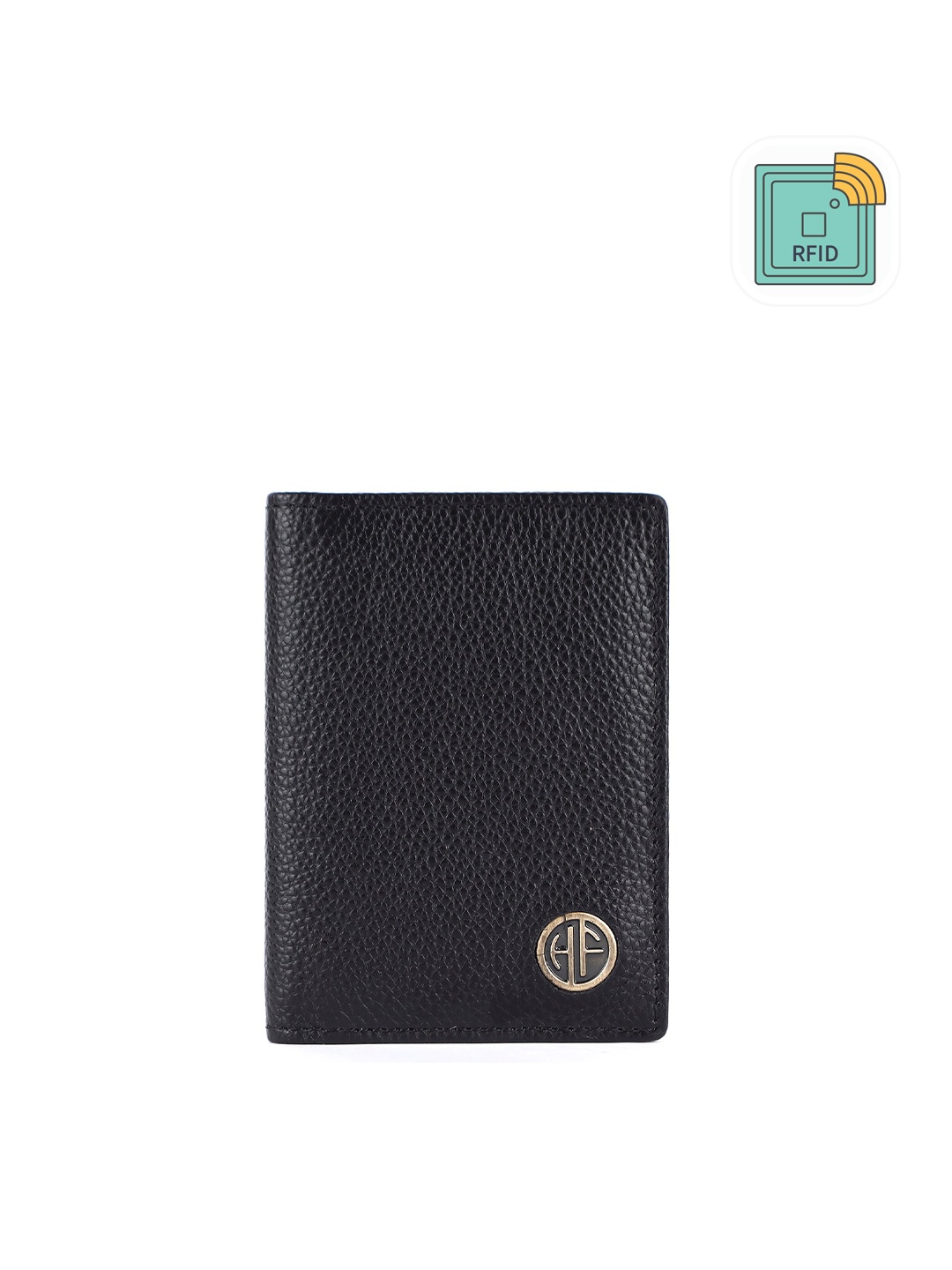 

HAMMONDS FLYCATCHER Textured Leather Card Holder, Black