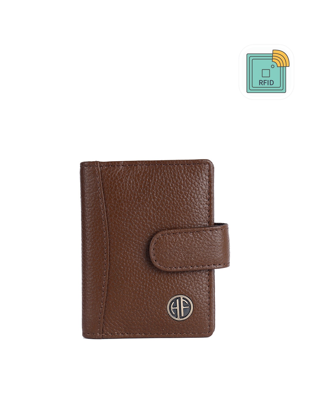 

HAMMONDS FLYCATCHER Men Textured Leather RFID Protected Water Resistance Card Holder, Brown