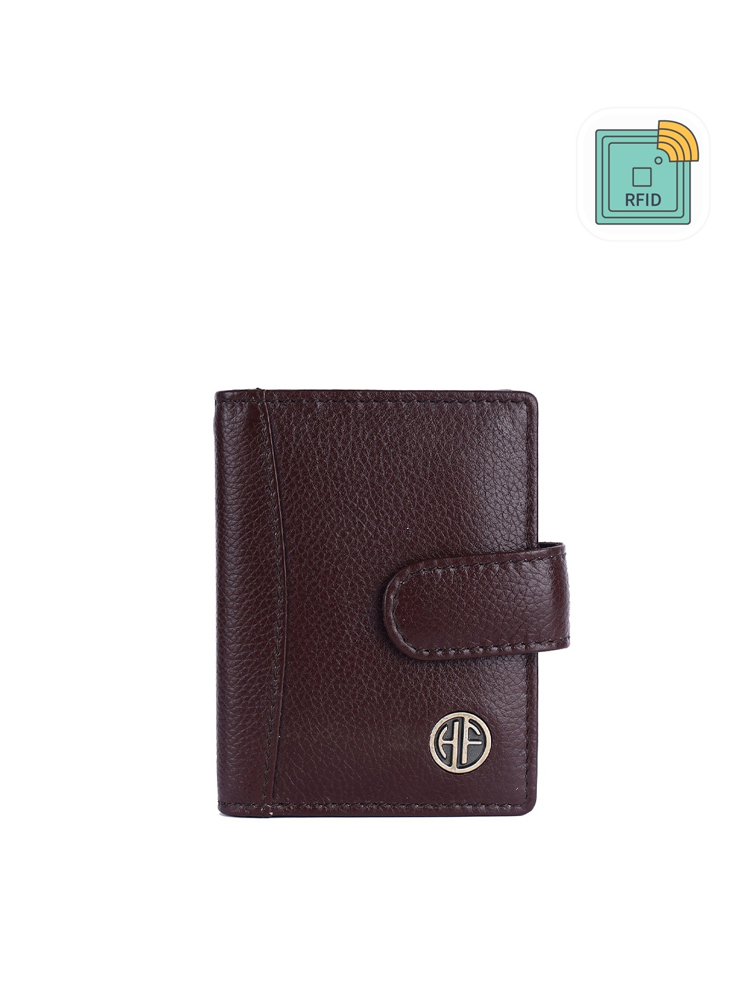 

HAMMONDS FLYCATCHER Men Leather RFID Protected Water Resistance Card Holder, Brown