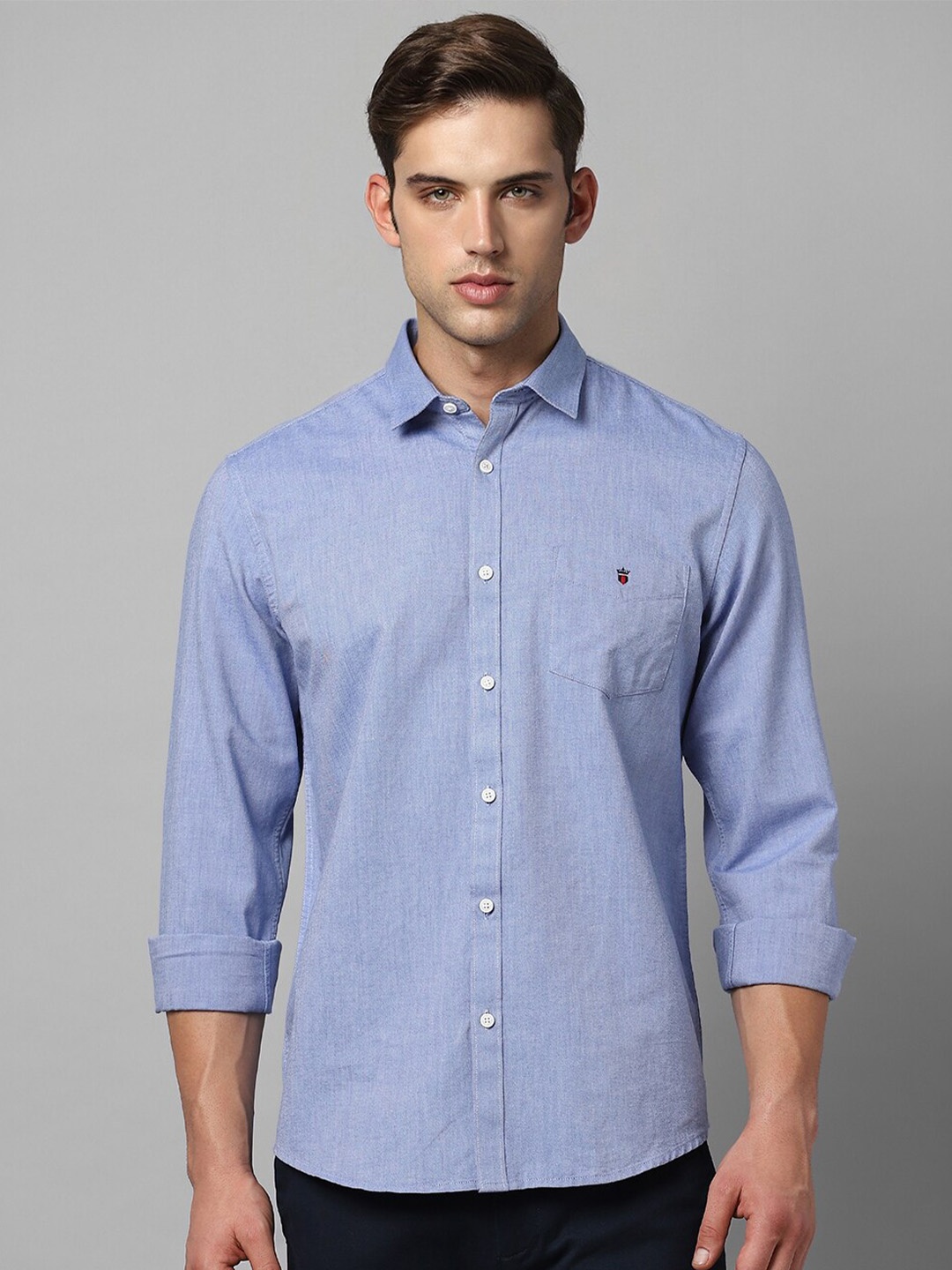 

Louis Philippe Sport Slim Fit Pure Cotton Casual Shirt, Blue