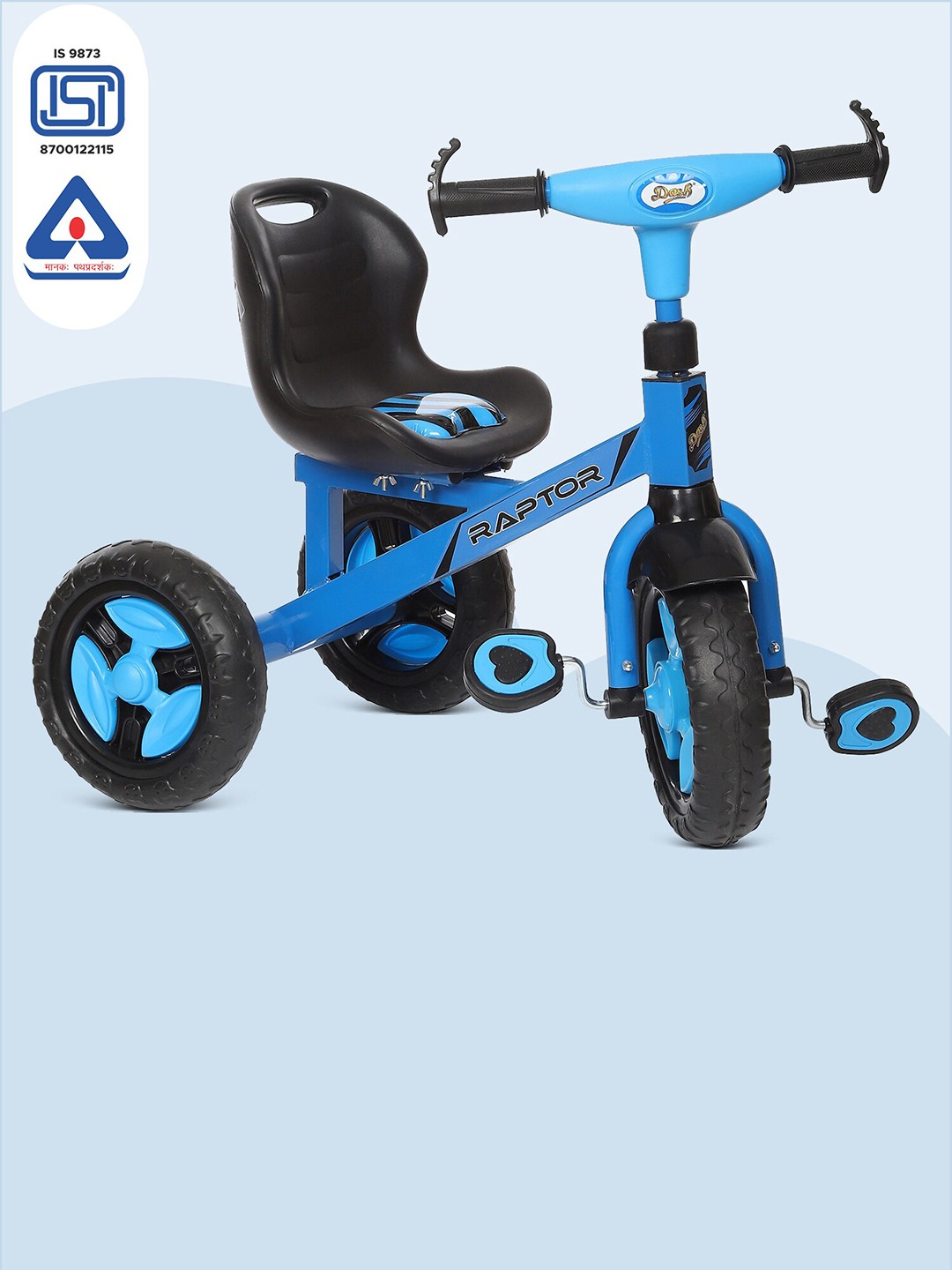 

Dash Kids Tricycle With Comfortable Seat, Blue