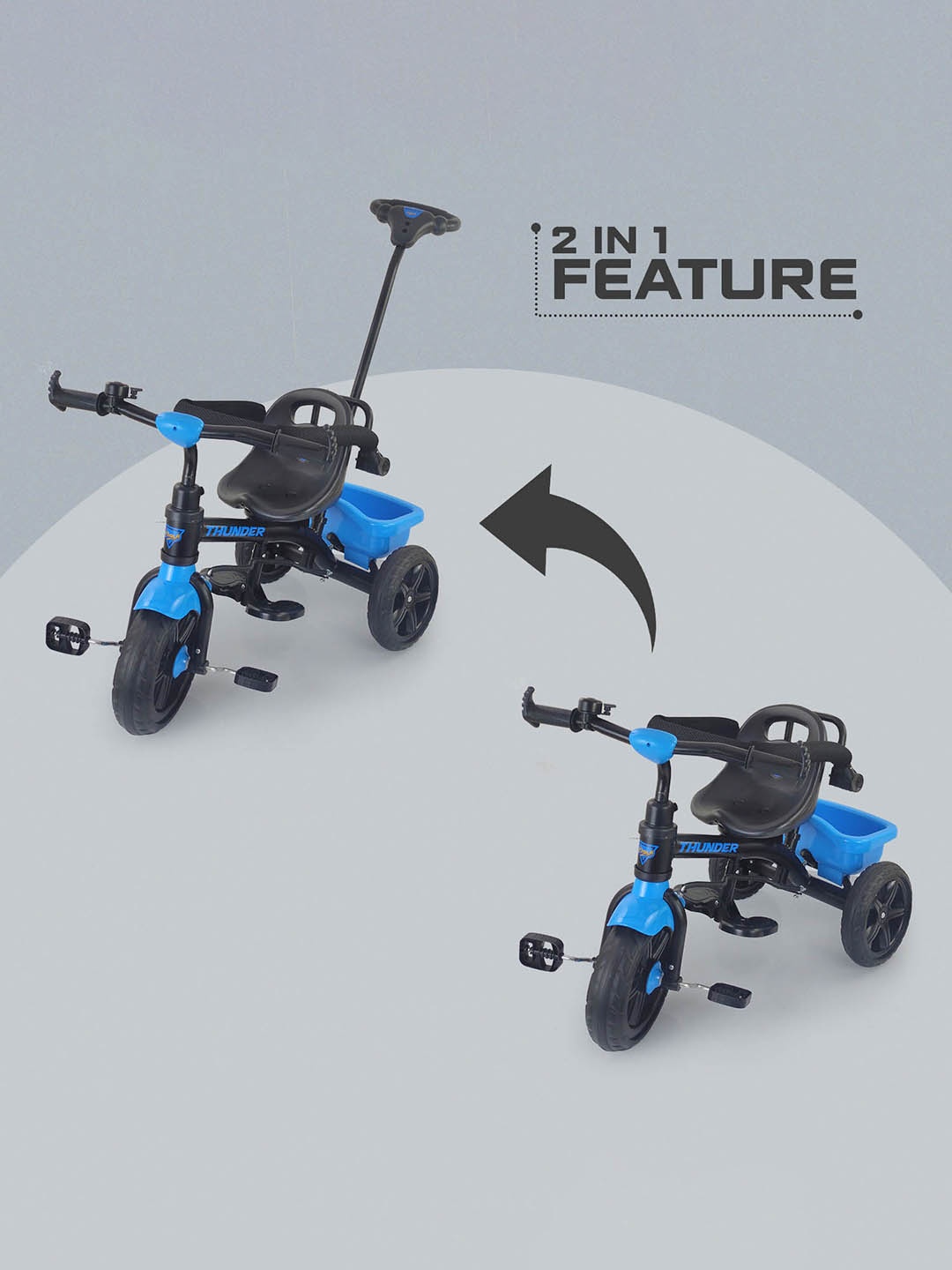 

Dash 2 In 1 Tricycle, Blue