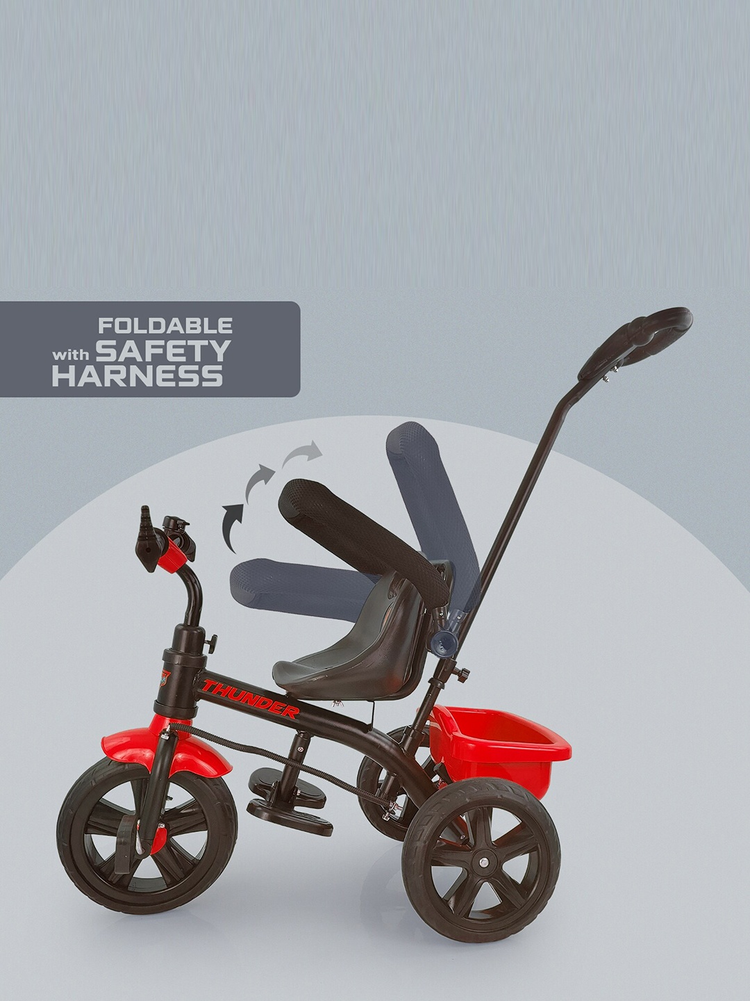 

Dash 2 In 1 Tricycle With Parental Handle, Red