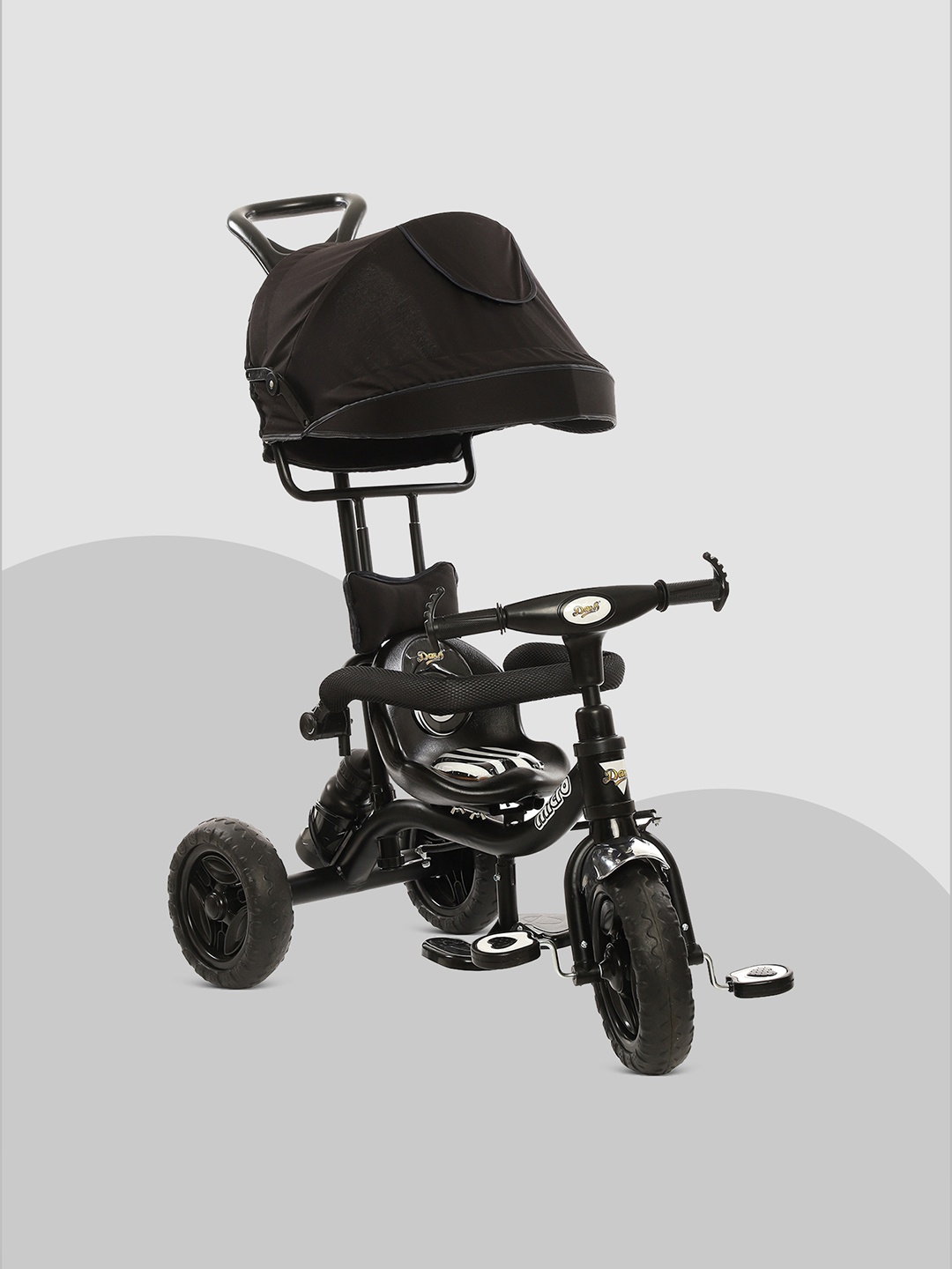 

Dash 3 in 1 Tricycle With Parental Handle & Canopy, Black