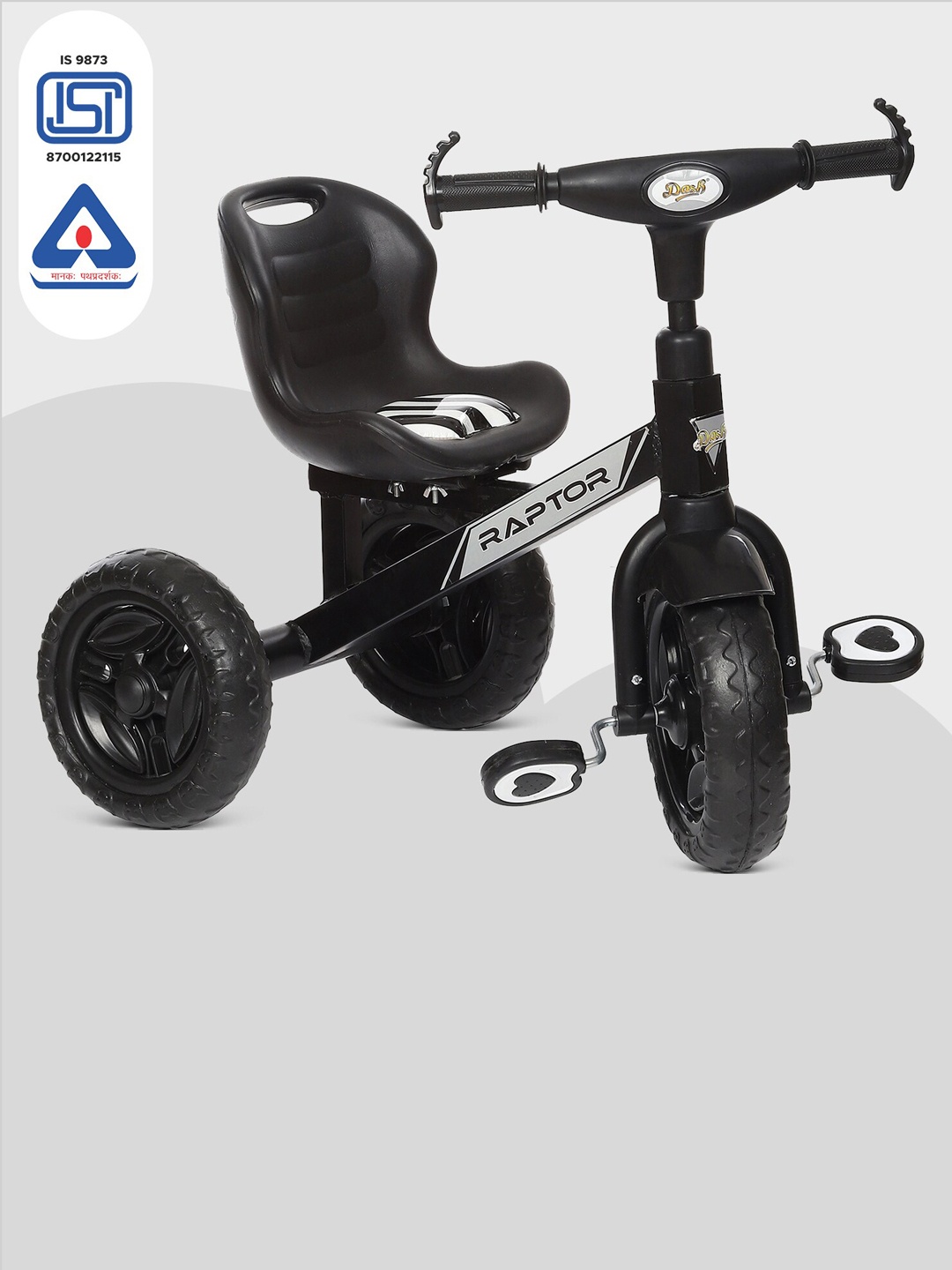 

Dash Kids Tricycle with Comfortable Seat, Black