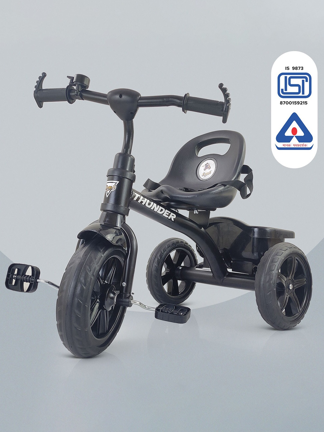 

Dash Kids Thunder Tricycle With Storage Basket, Black