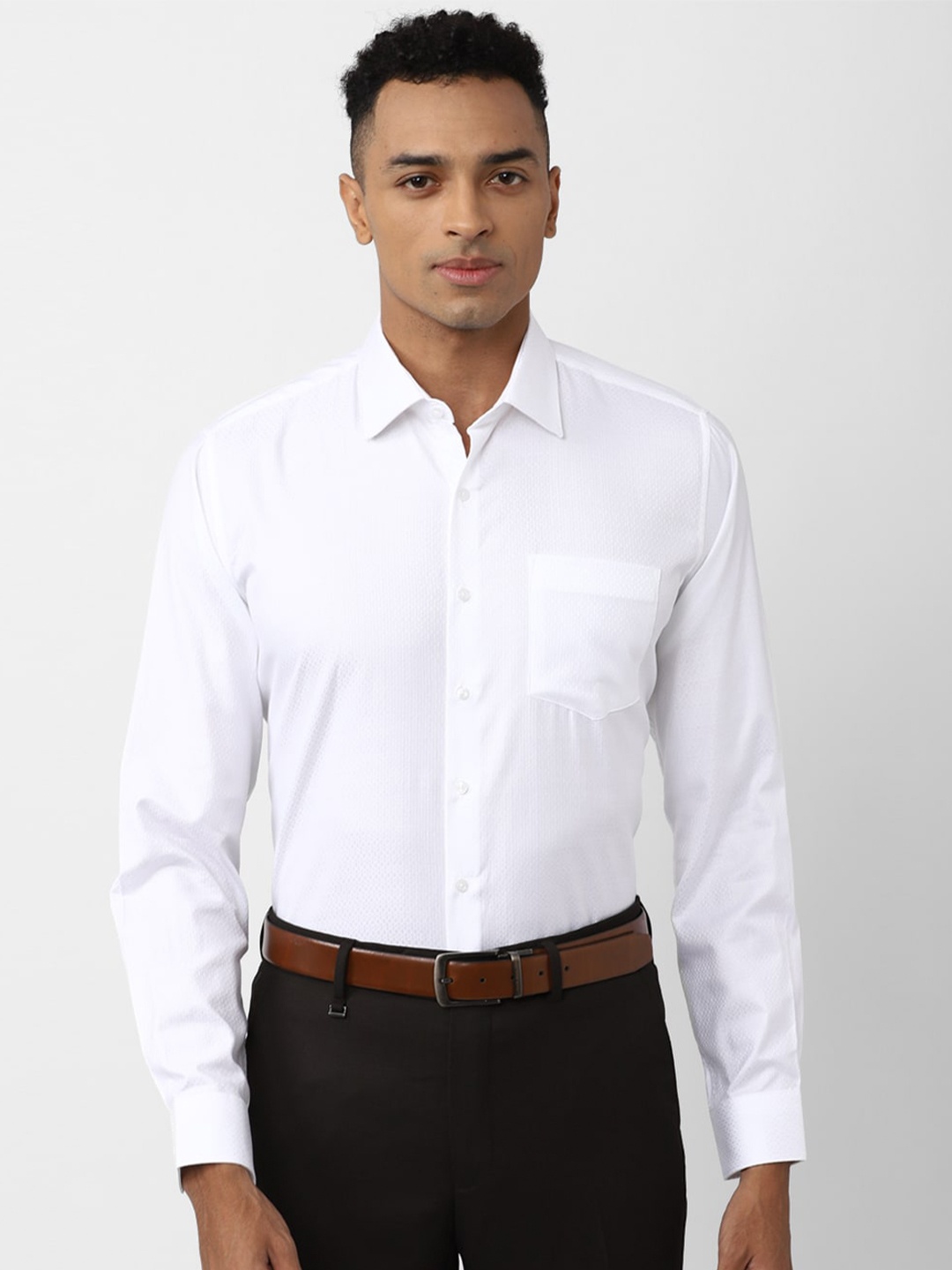 

Van Heusen Slim Fit Opaque Pure Cotton Formal Shirt, White