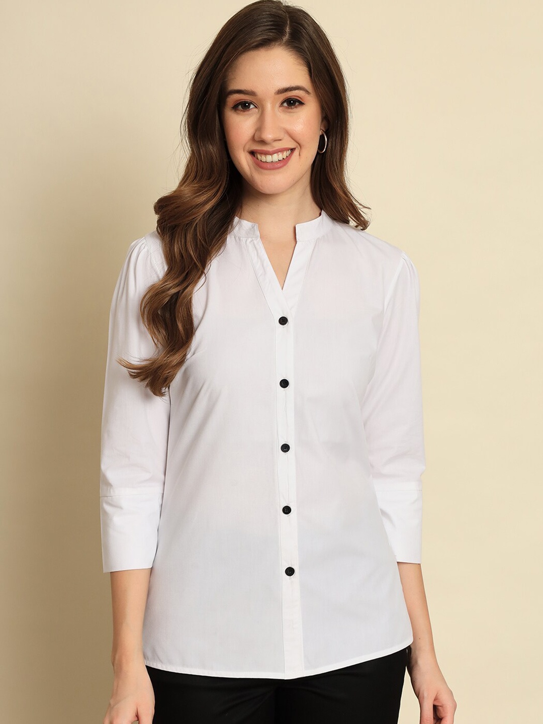 

Trend Arrest Comfort Opaque Cotton Casual Shirt, White