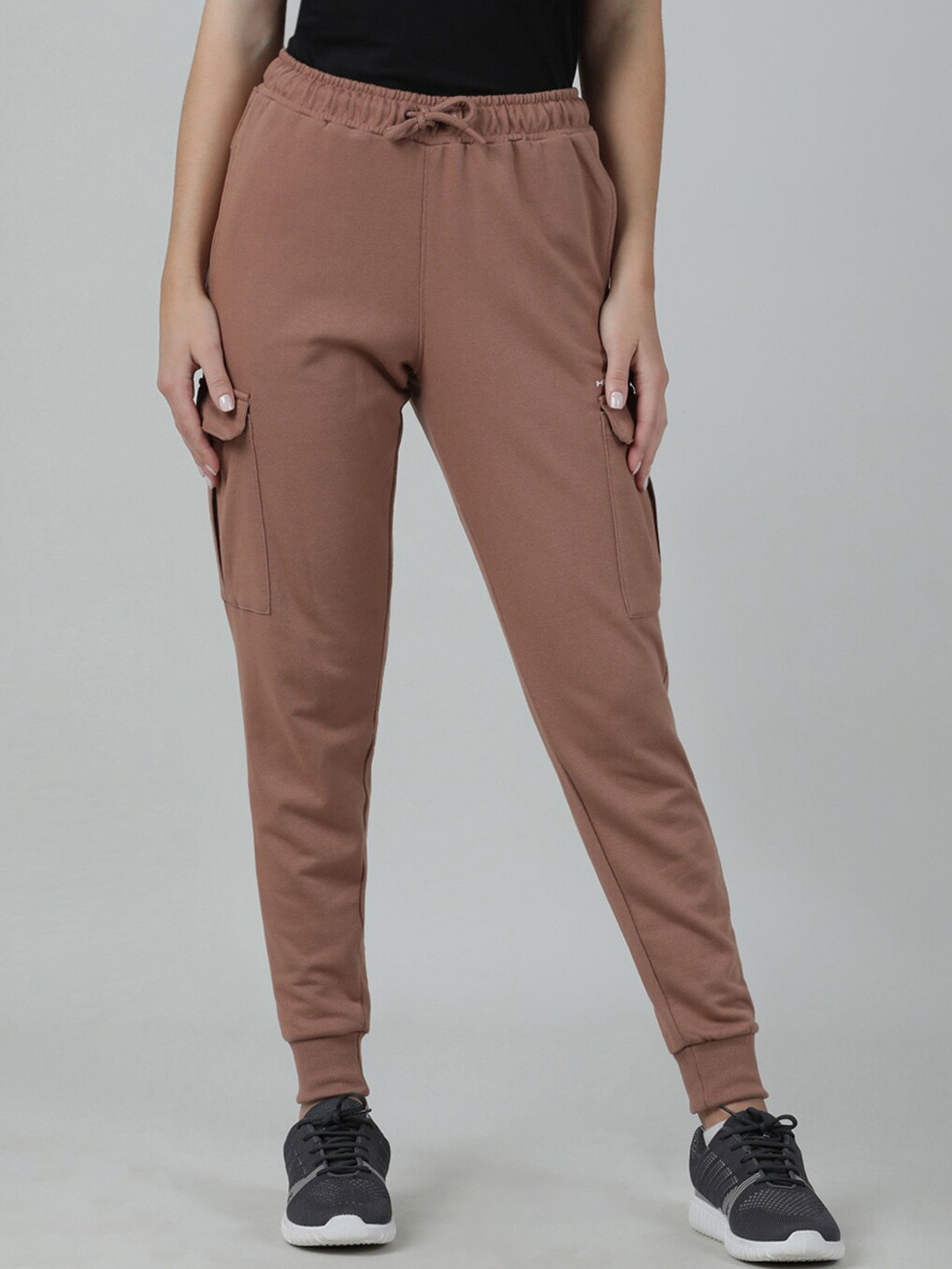 

Head Women Mid-Rise Slim Fit Sports Joggers, Brown