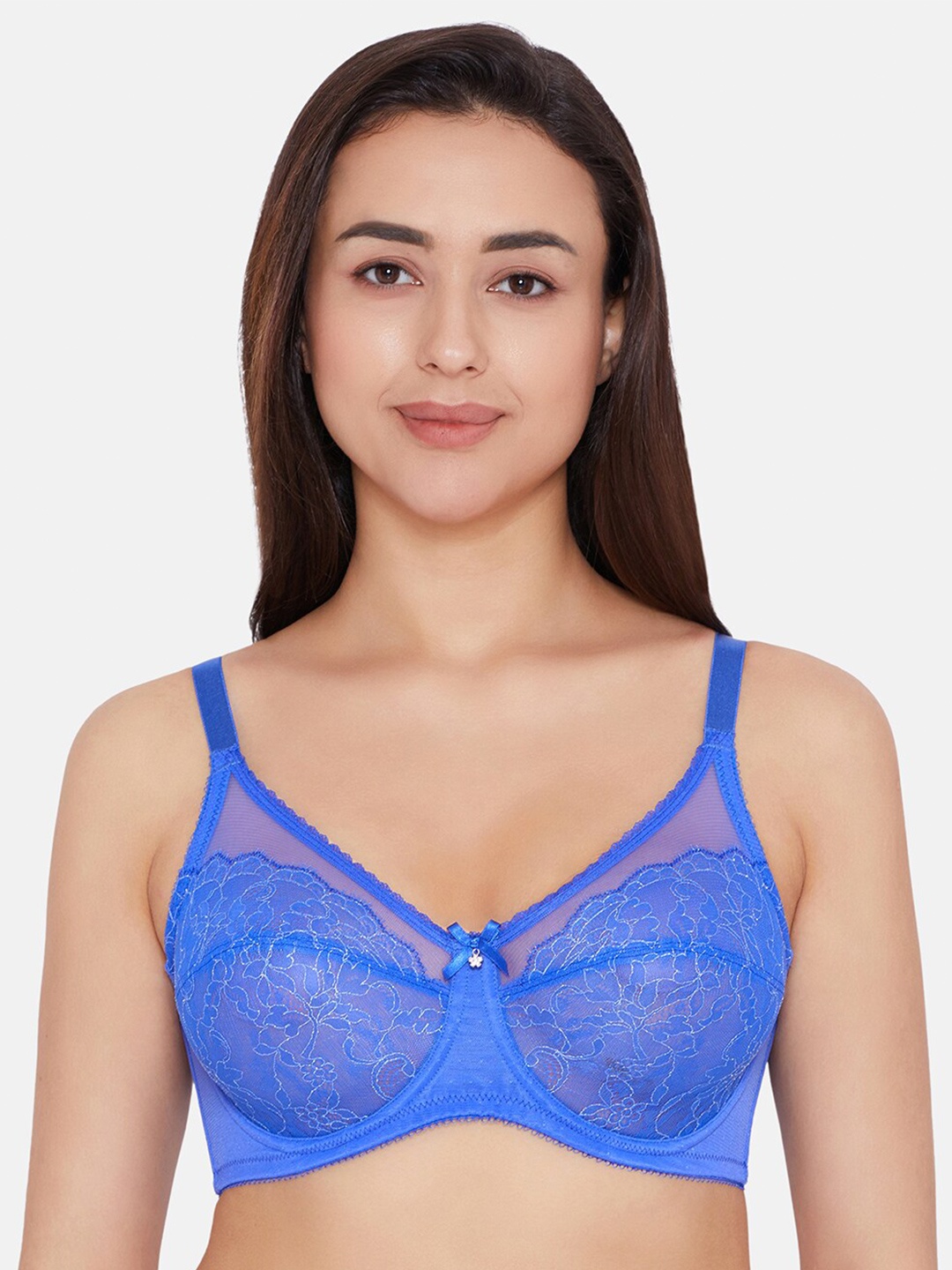 

Wacoal Self Design Rapid-Dry Full Coverage Underwired Everyday Bra With All Day Comfort, Blue