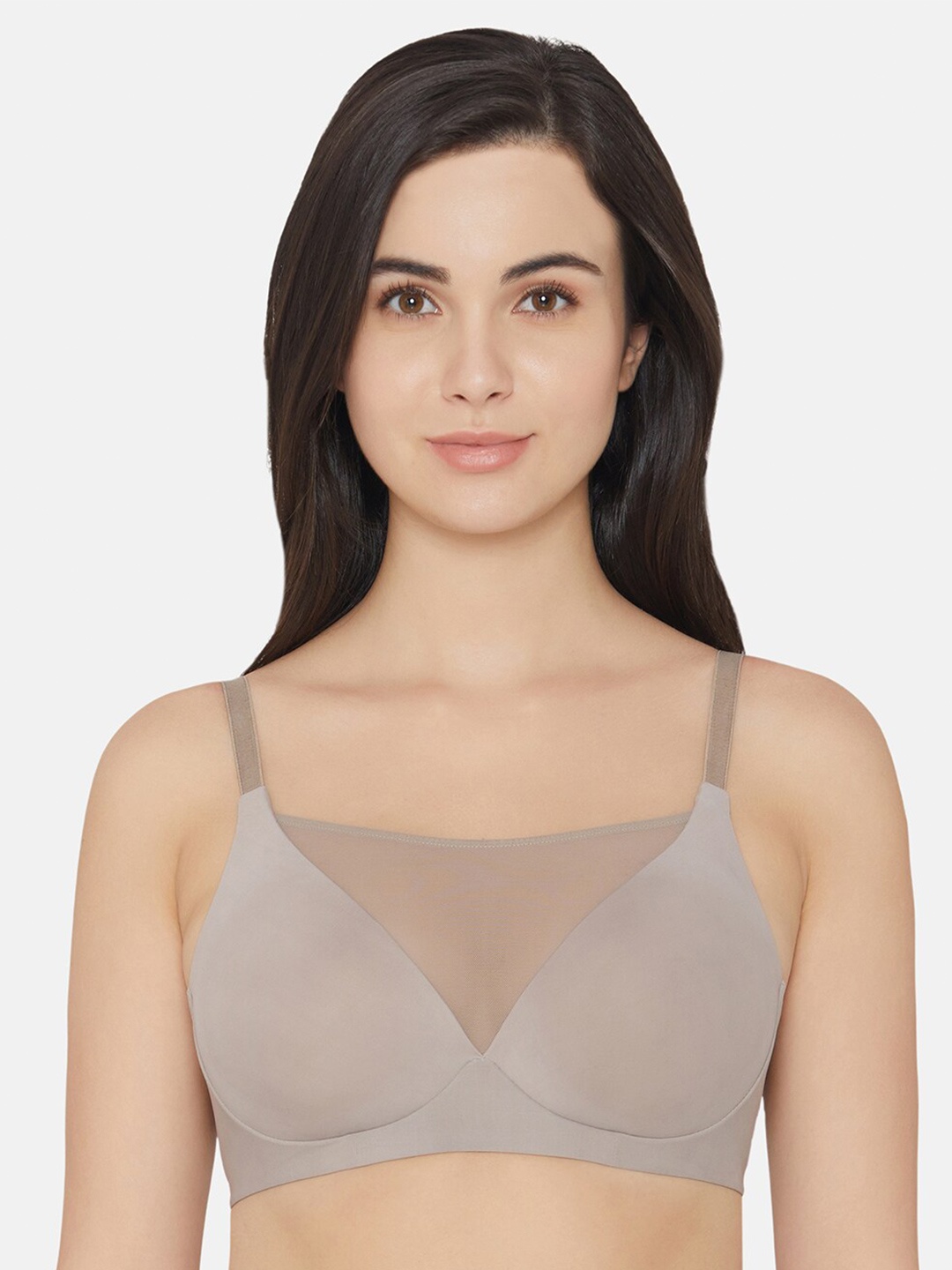 

Wacoal Self Design Rapid-Dry Bra With Full Coverage, Grey