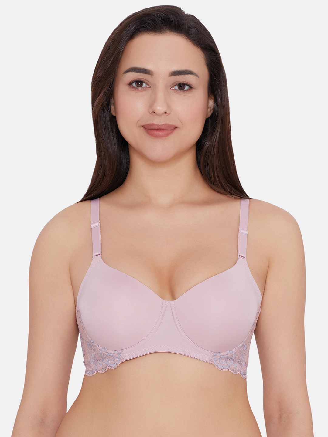 

Wacoal Self Design Bra Half Coverage Underwired Lightly Padded, Blue