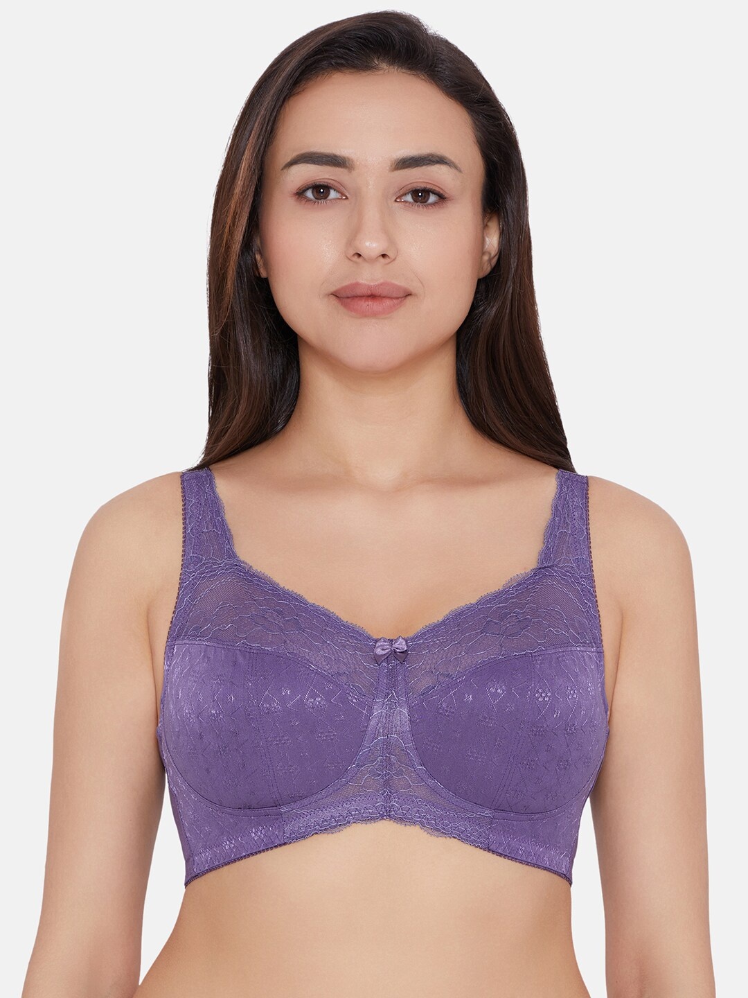 

Wacoal Self Design Rapid-Dry Bra With Full Coverage, Purple