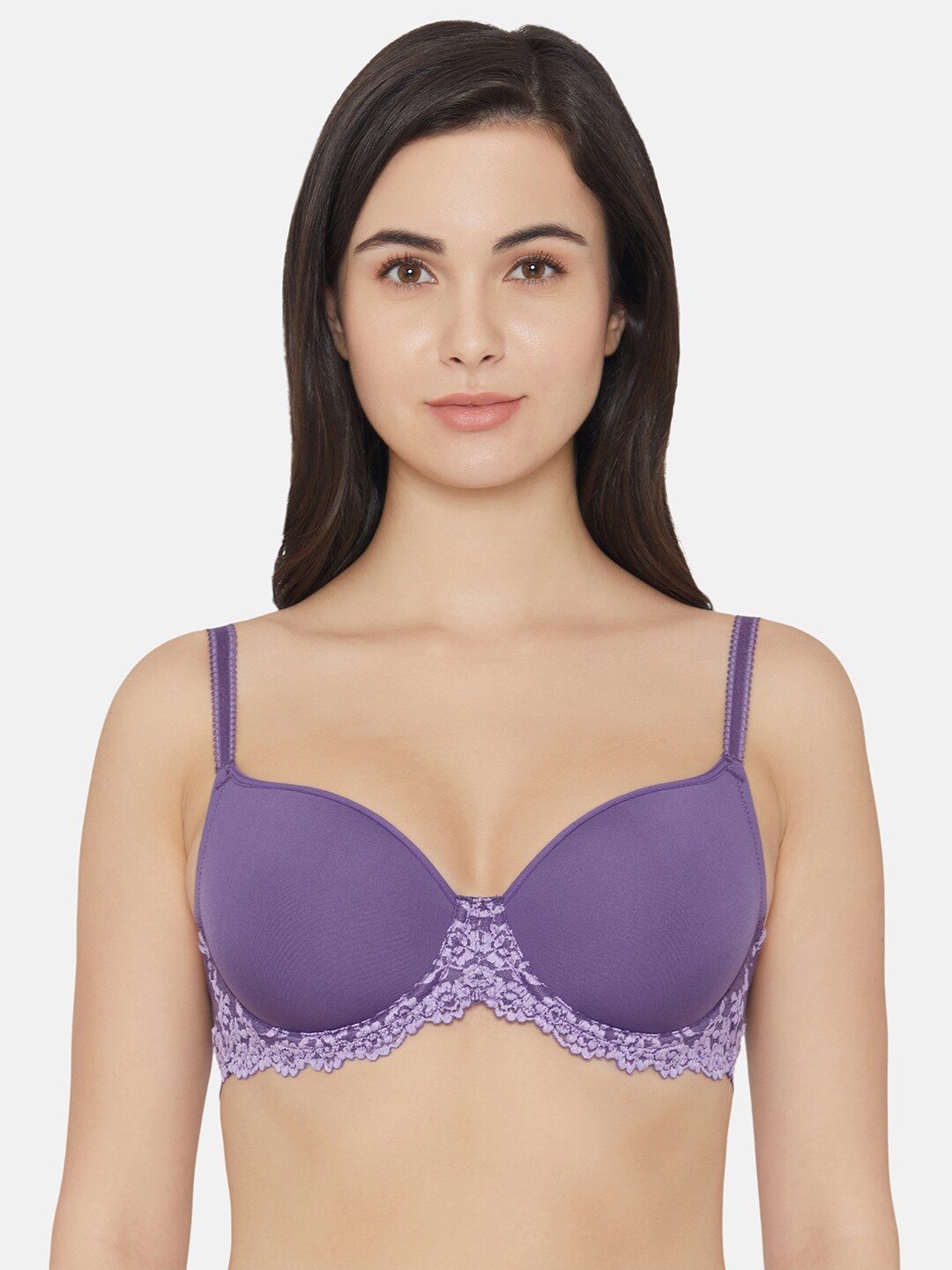 

Wacoal Self Design Rapid-Dry Bra With Full Coverage Underwired, Purple
