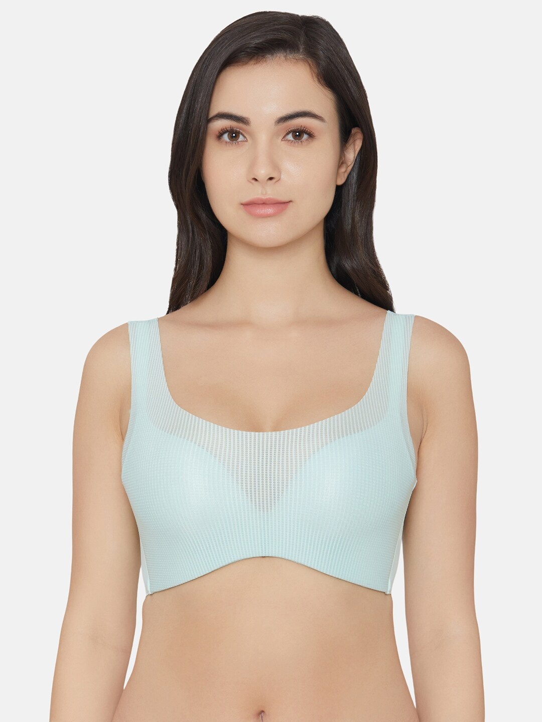 

Wacoal Checked Rapid-Dry Bra With Full Coverage Lightly Padded, Green