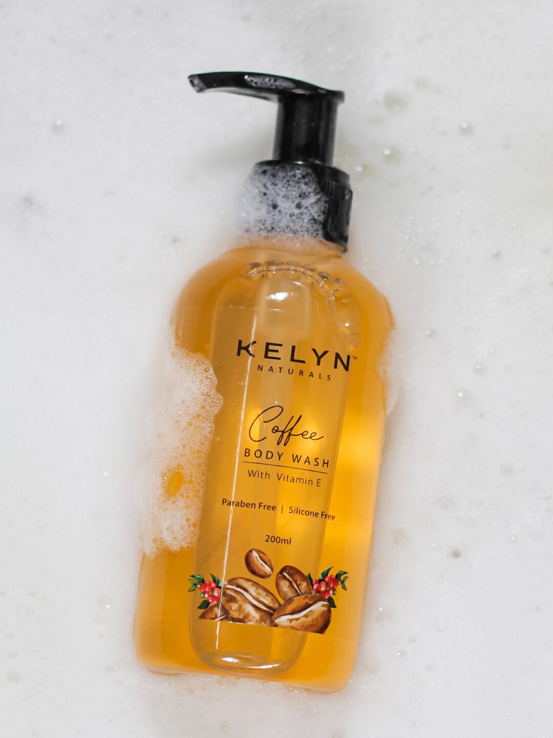 

KELYN Paraben Free & Silicone Free Coffee Body Wash with Vitamin E - 200ml, Brown