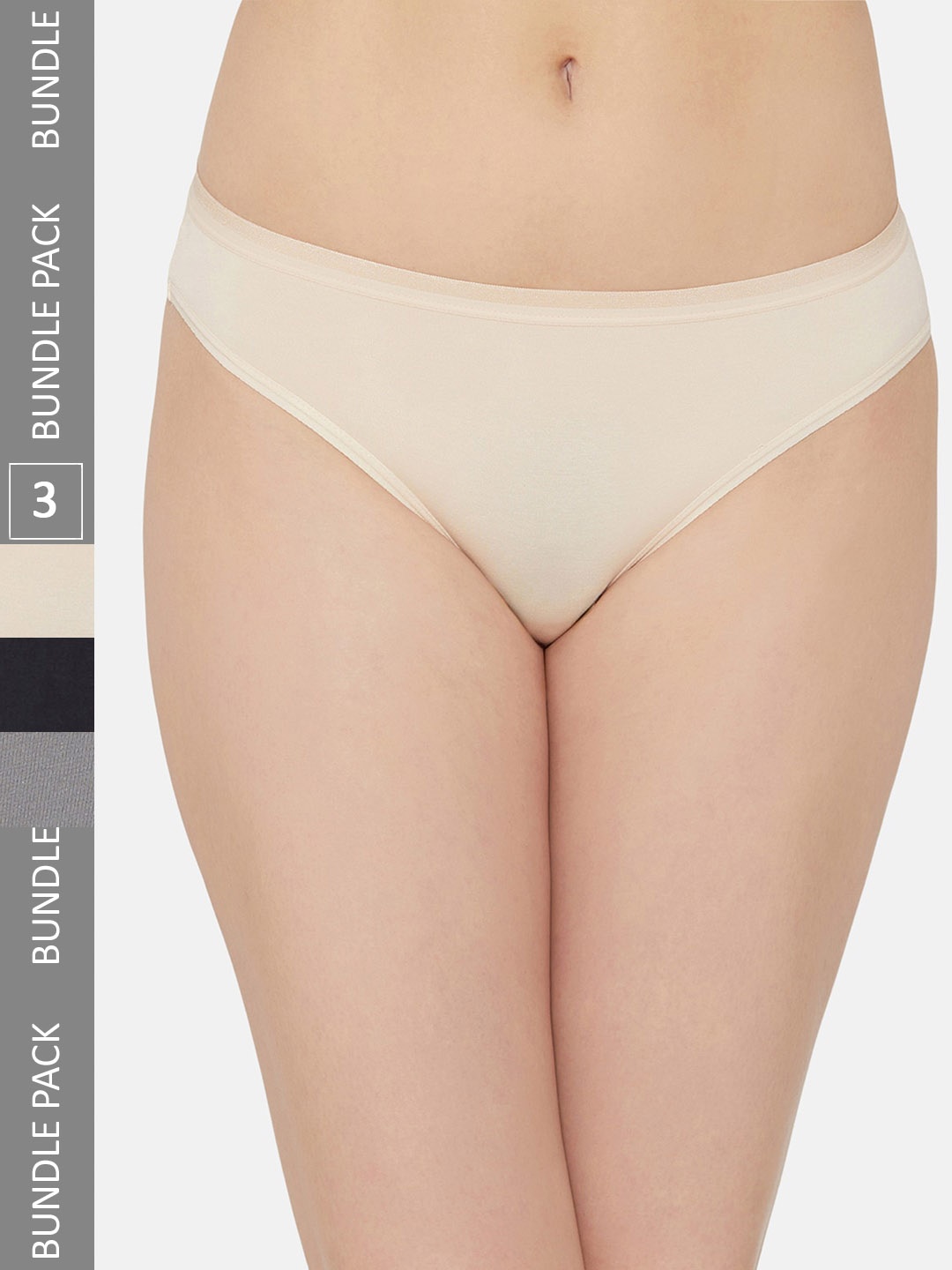 

Wacoal Pack Of 3 Low-Rise Basic Briefs, Cream